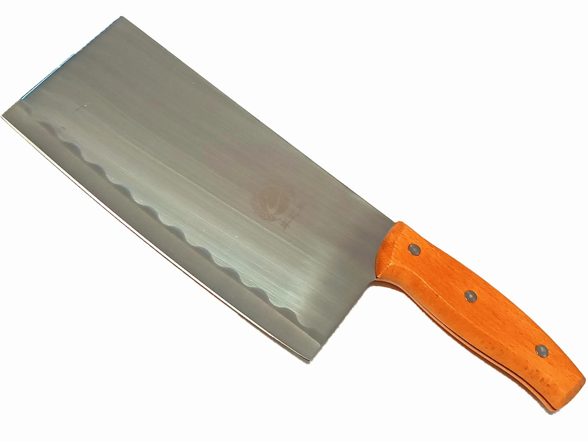 Coltello da Cucina Cinese in Acciaio Inox con manico in legno. Lunghezza 34 cm. Coltello da Mannaia.
