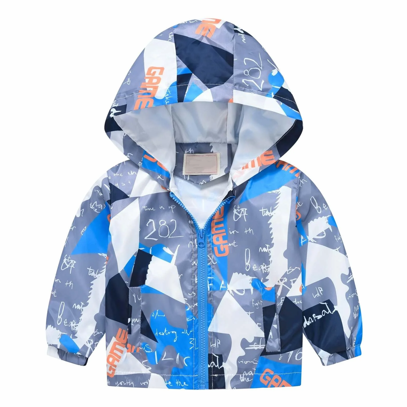 Giacca Impermeabile Bambina Ragazza Antipioggia Cappotto con Cappuccio e Zip Bambini Leggero Apertura Antivento Giacche a Vento Autunno Giacca da Trekking Softshell Giubbino Primavera 1-6 Anni