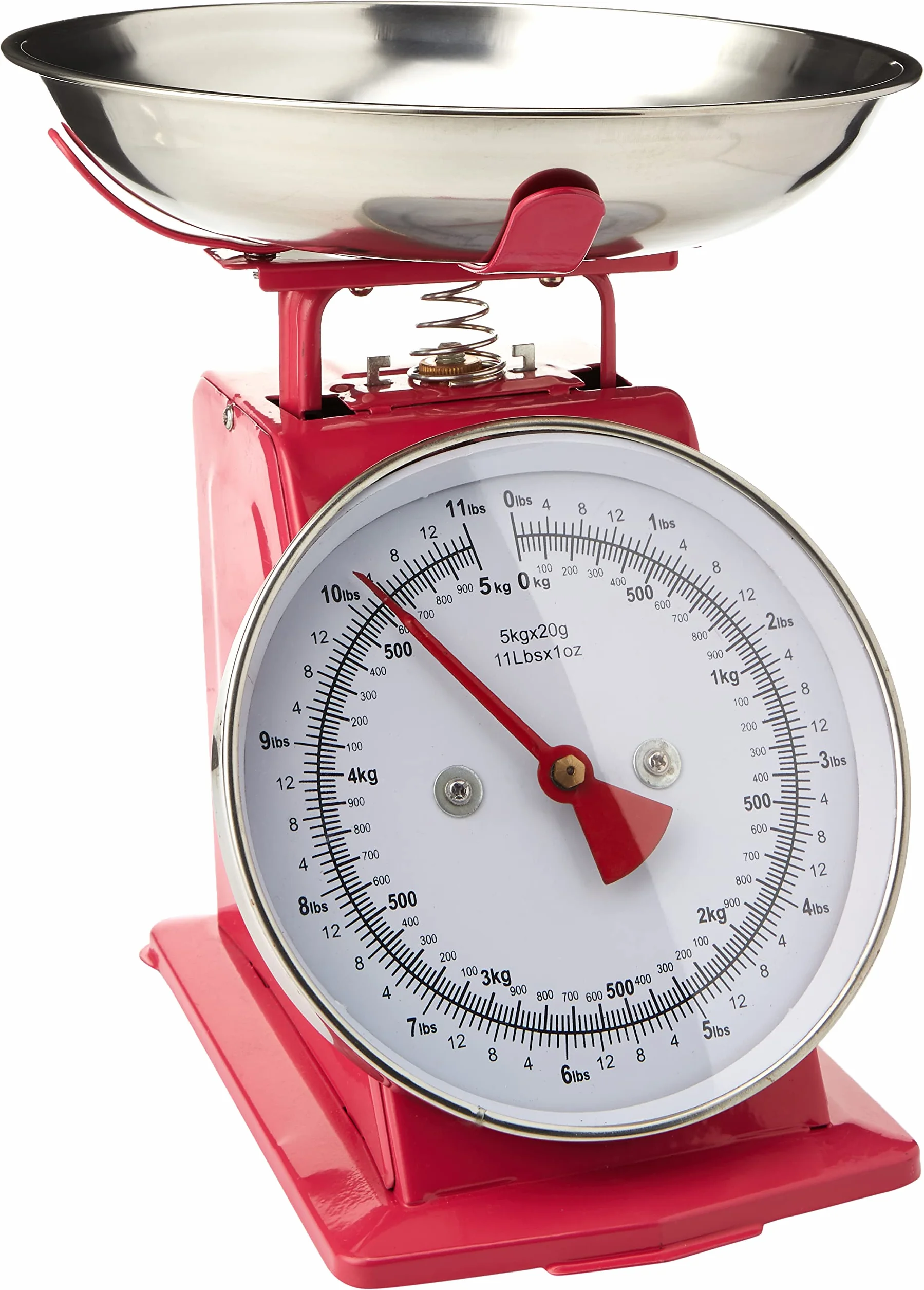 PREMIER Housewares 0807083 Bilancia da Cucina, Acciaio Inossidabile, 5 kg, Rosa