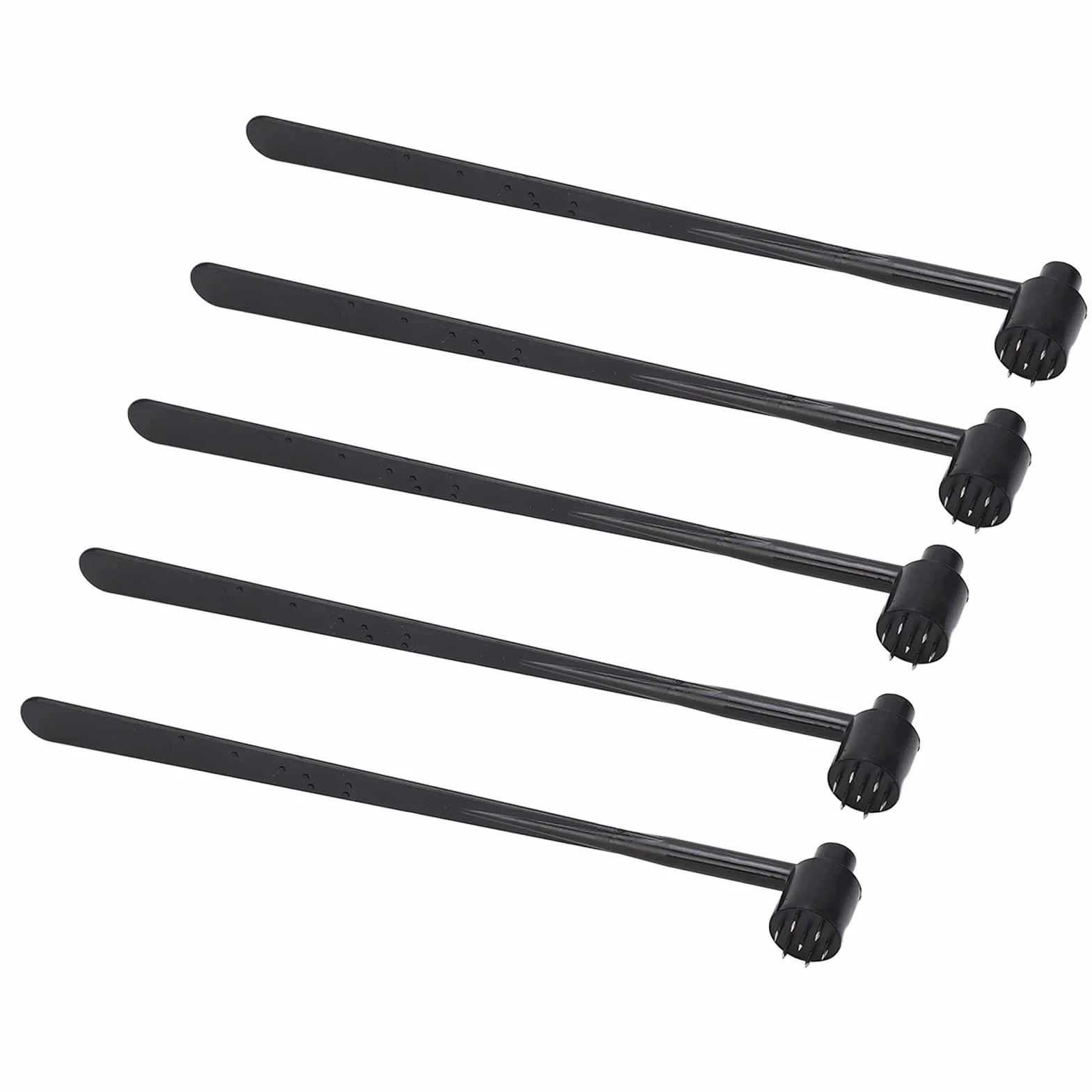 Plum Blossom Ago Ballotto Derma Singolo Arrotondato e Appuntito Ago in Acciaio Inossidabile 5 Pcs