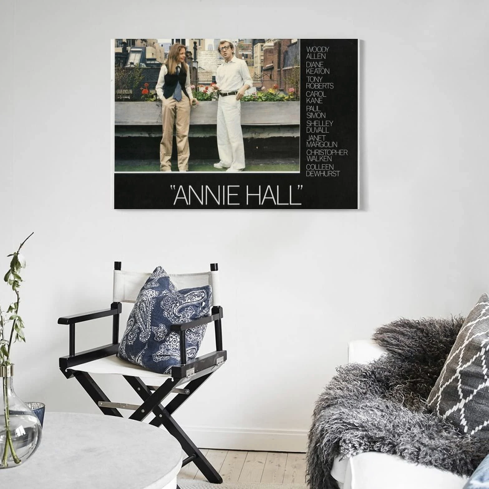Annie Hall - Poster romantico di film su tela, decorazione da parete, per soggiorno, camera da letto, 60 x 90 cm