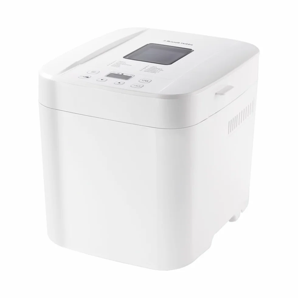 Russell Hobbs Macchina per il pane - 12 programmi, 3 livelli di doratura - Design Compatta, Timer, 750 e 1.000 g, Teglia antiaderente, adatta anche per marmellata e torte, 27260-56