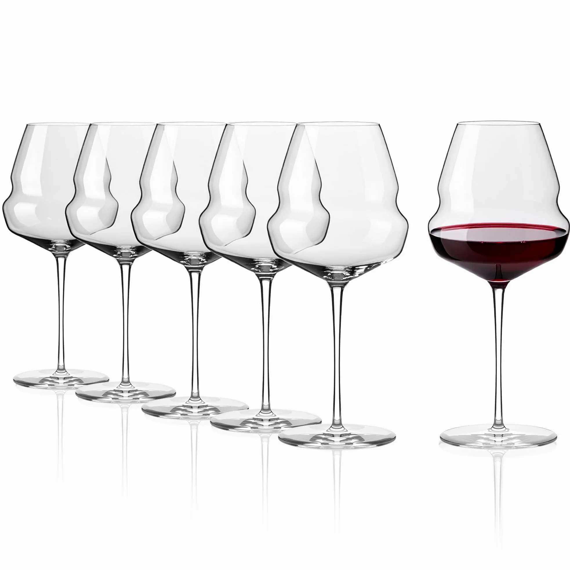 Stölzle Lausitz Calici da Vino Borgogna Cocoon Set da 6, 710ml – Calici Ideali per il Borgogna – Design Cocoon per uno Sviluppo degli Aromi – Lavabile in Lavastoviglie