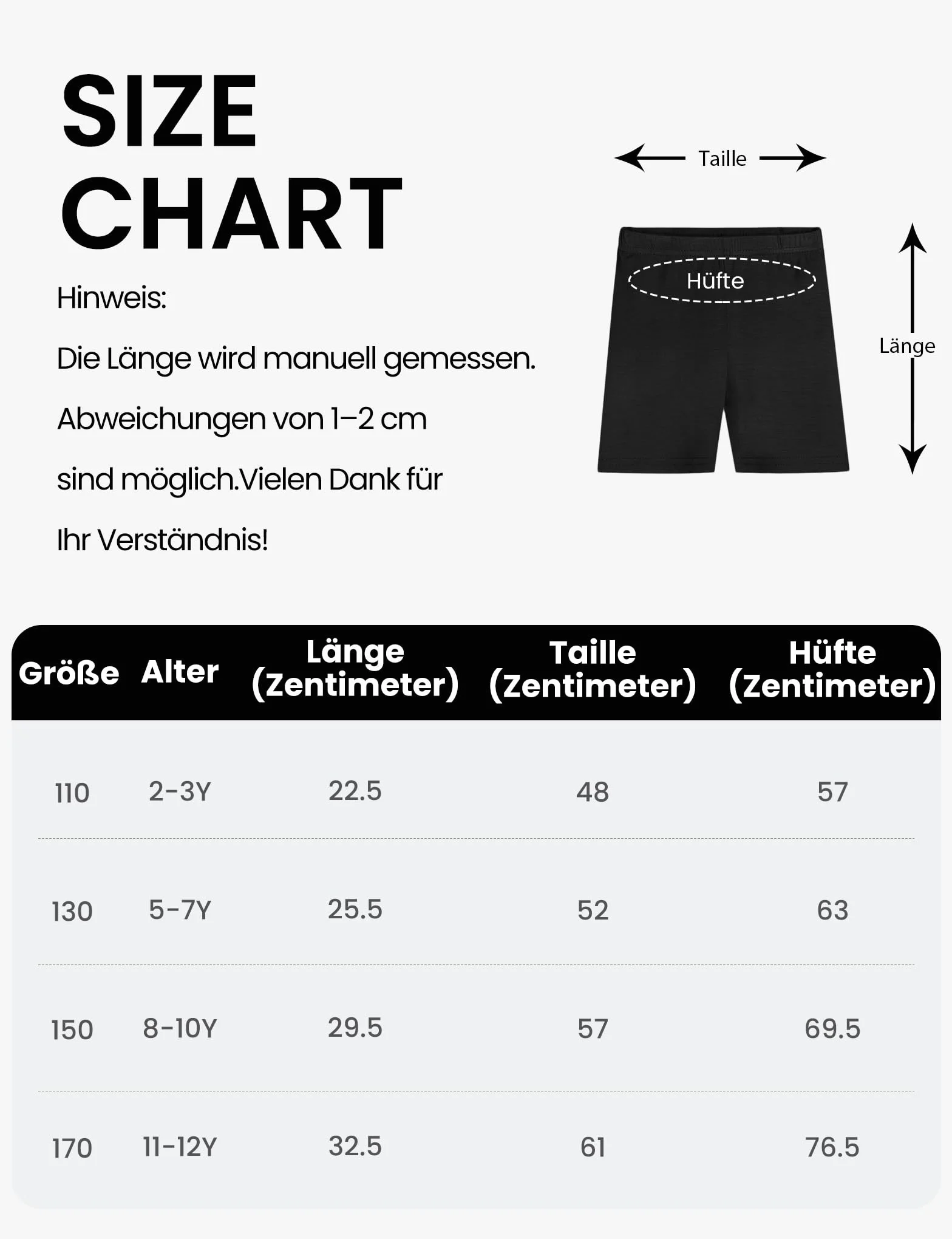 Set di 8 Pantaloncini da Ciclismo Bambini Ragazze Danza Sportiva 2-10 Anni