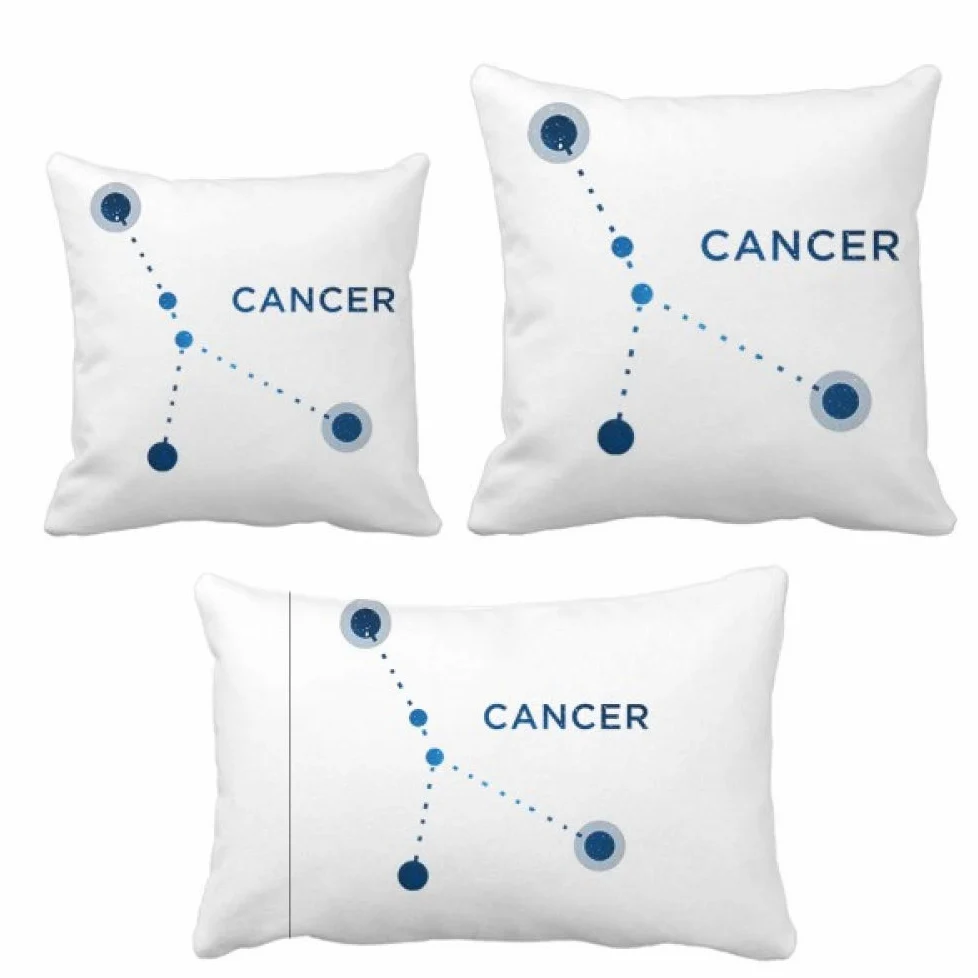 DIYthinker Cancro Costellazione segno zodiacale set cuscino cuscino cuscino cuscino cuscino decorazione casa divano regalo