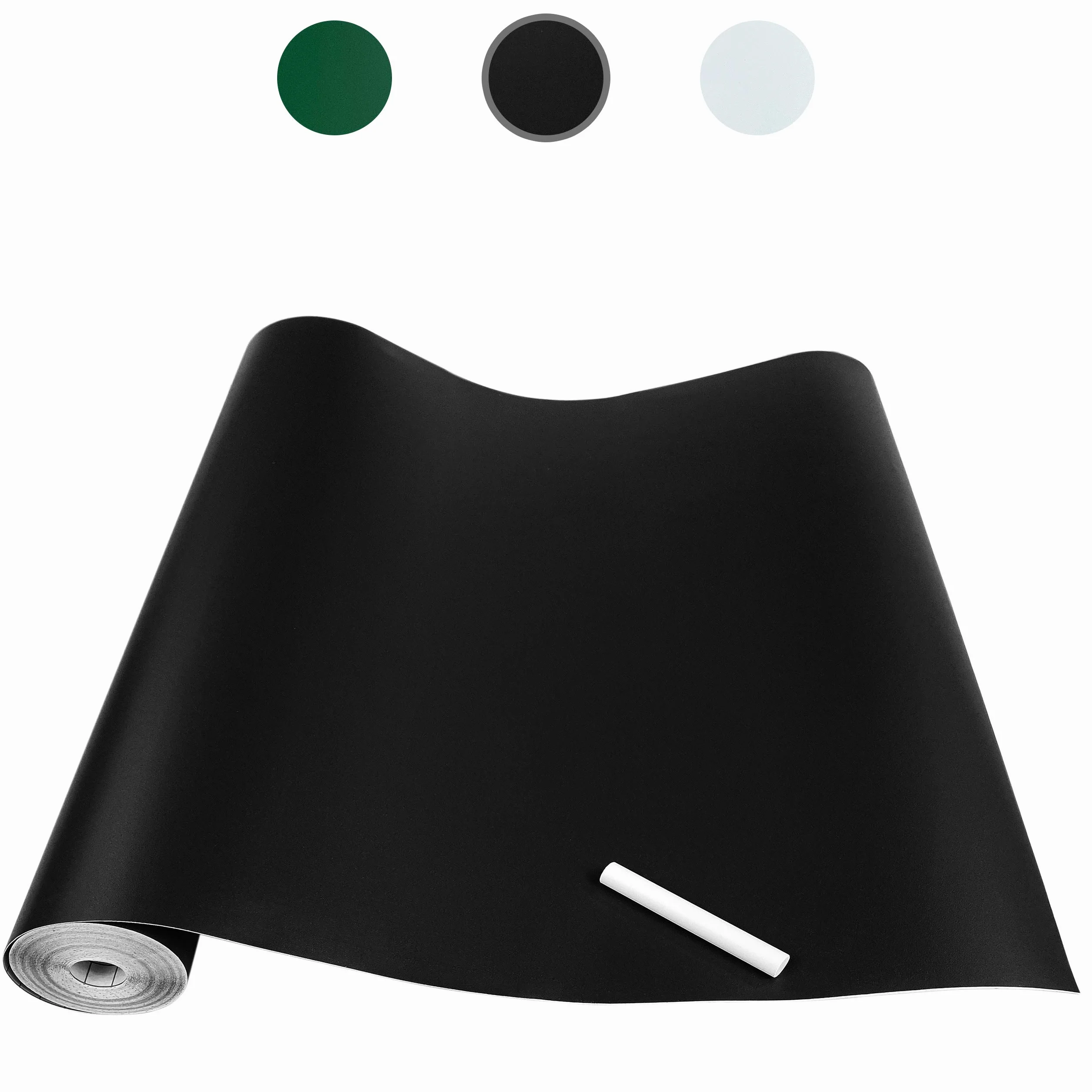 DecoMeister Lavagna adesiva a gesso Pellicola autoadesiva Pellicole murale, facile da applicare, per disegnare con gesso 67,5x200 cm Nero ardesia