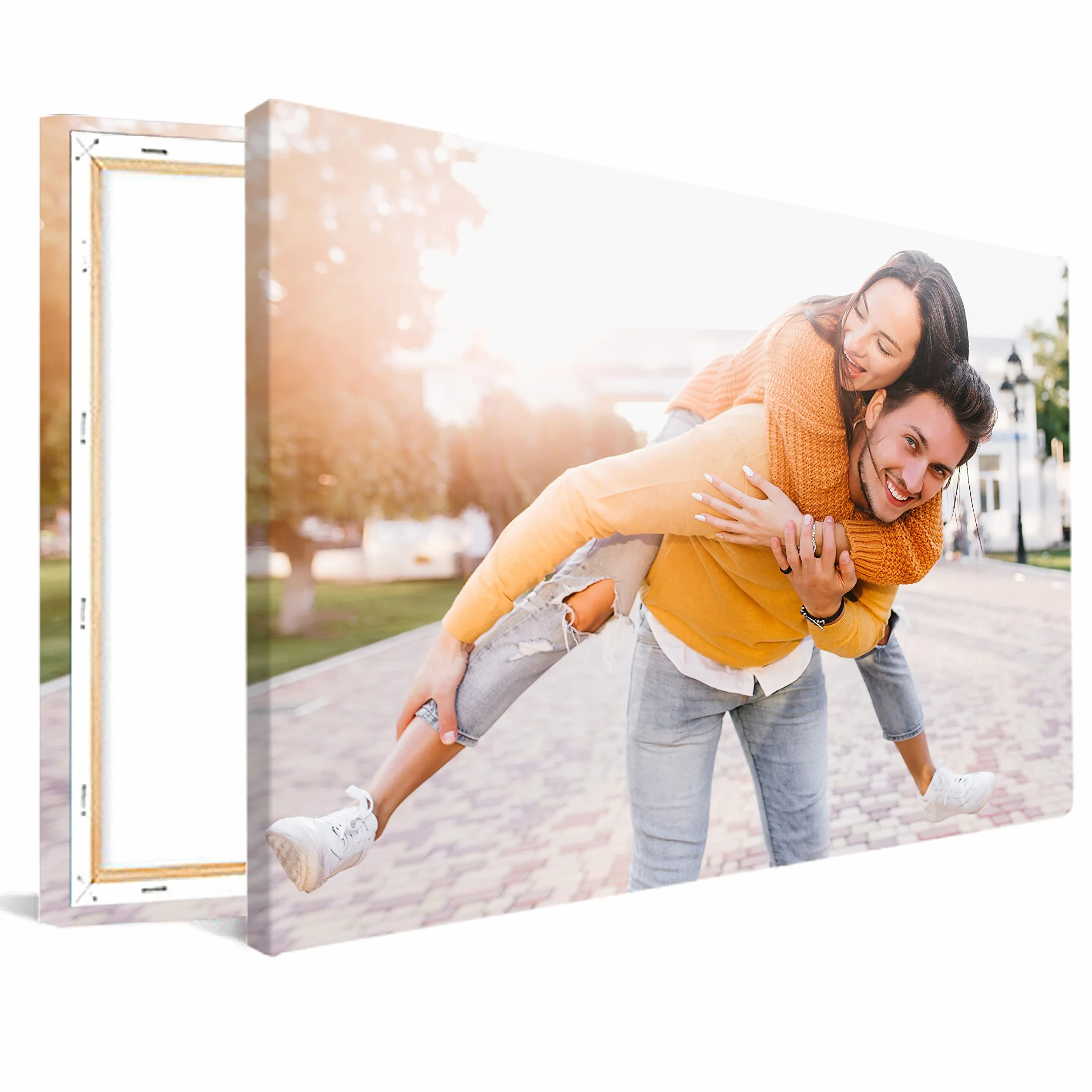MuchoWow© Grande Tela Personalizzata con Foto 80x120 cm – Formato Verticale o Orizzontale – Decorazione Parete Camera e Bagno – Regalo Fotografico