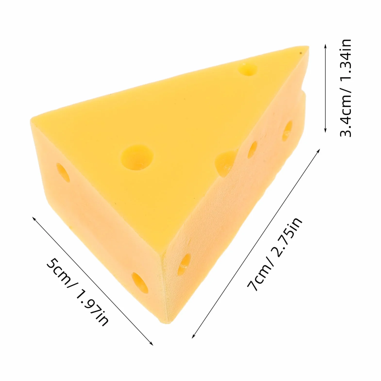 MAGICLULU Modello di Formaggio Simulato in Resina Giallo Aspetto Realistico, Leggero e Resistente, per Decorazioni Casa e Feste Nuziali