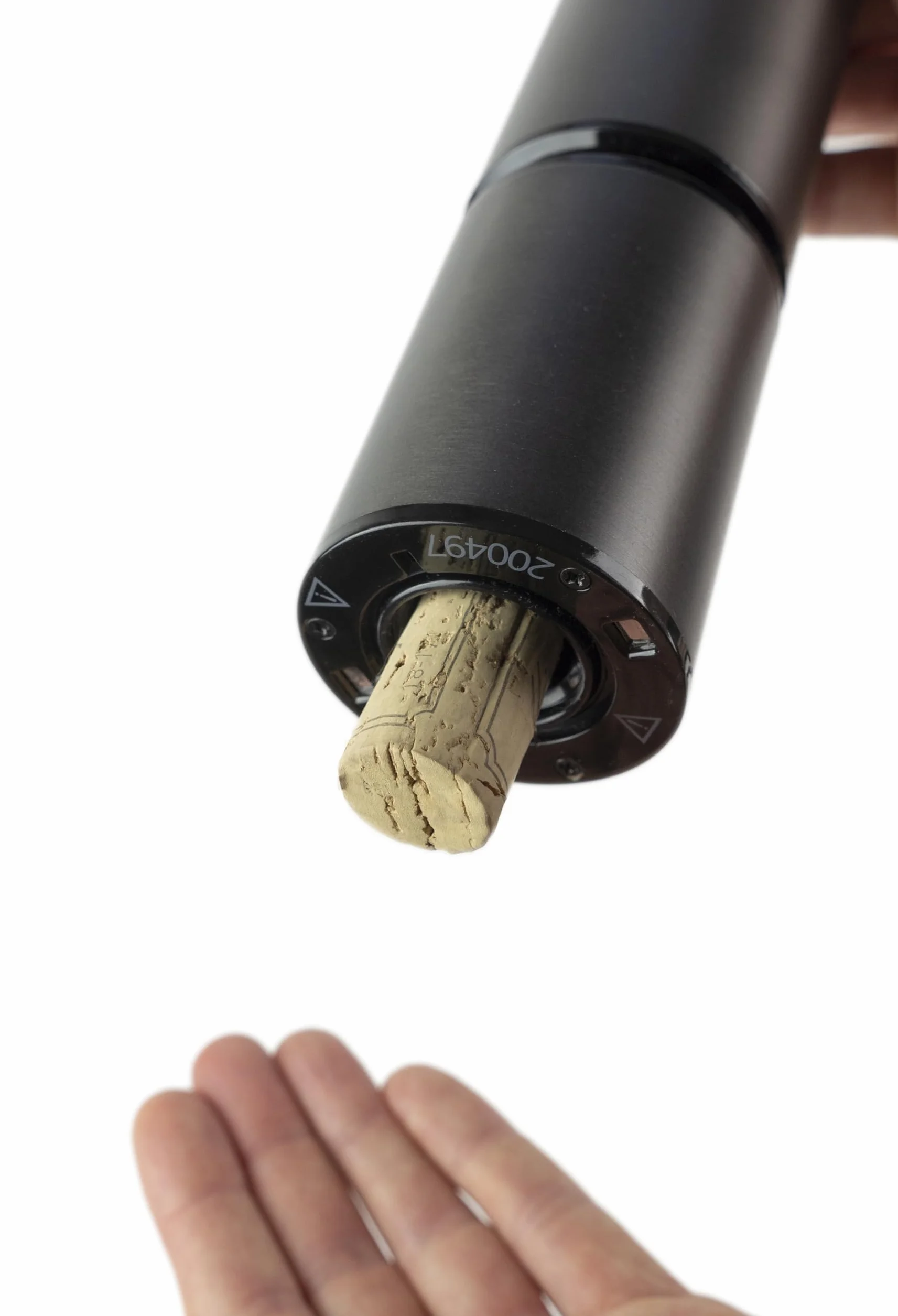 Cavatappi elettrico ricaricabile in acciaio inox e ABS PEUGEOT Elis Touch con batteria agli ioni di litio - Carbon