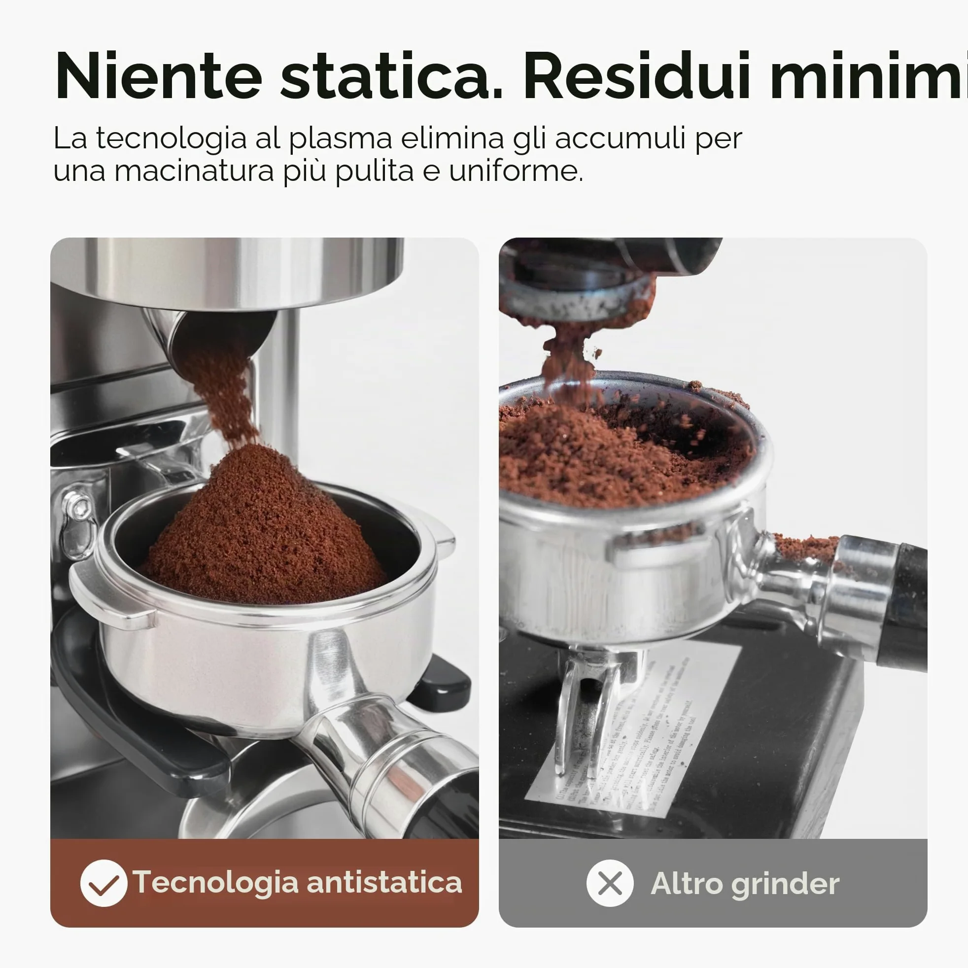 HIBREW G7-48 - Macinacaffè elettrico con impostazioni precise per espresso/filtro/caffè, controllo porzioni e macinacaffè antistatico, conico per caffè appena macinato