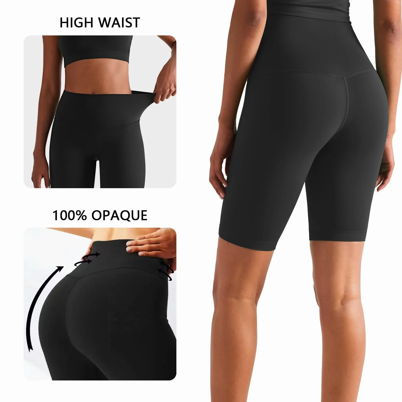 Pantaloncini Donna Dportivi Vita Alta Pantaloncini Donna Palestra Coscia Antisfregamento Running Shorts Leggins Push Up Corti Ciclisti Shorts