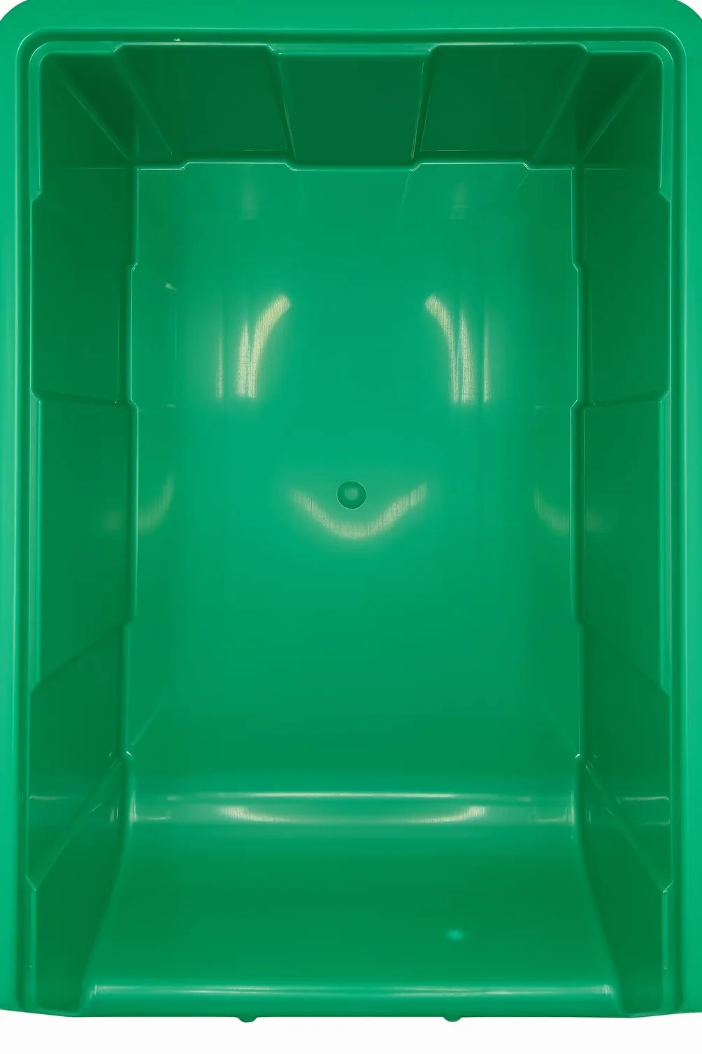 Cassetta Contenitore a Bocca di Lupo cm in Plastica, Impilabile e Sovrapponibile, per Magazzino, Minuteria, Viti, Accessori e Montature Occhiali - Contenitori (2, Verde, 33x22x16cm)