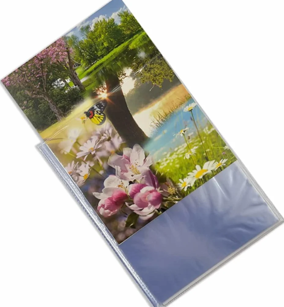 Foto Album a tasche 10x15 con copertina morbida personalizzabile Albumini Fotografici Salvaspazio da 20 bustine - 40 fotografie per Portafoto (Set di 5 album totale 200 foto)