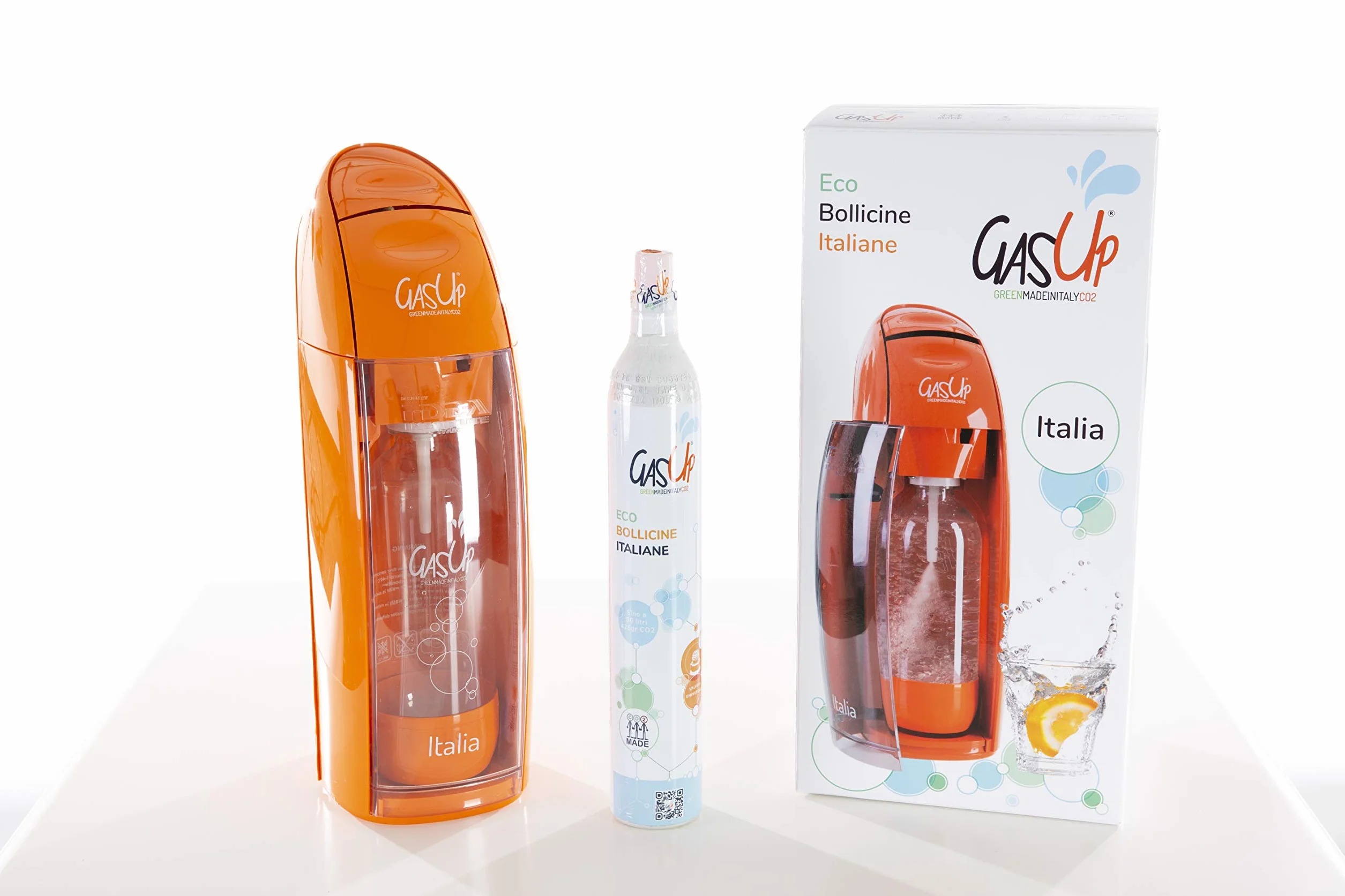 Gasatore d'acqua Frizzante GasUp Mod. Italia Arancione