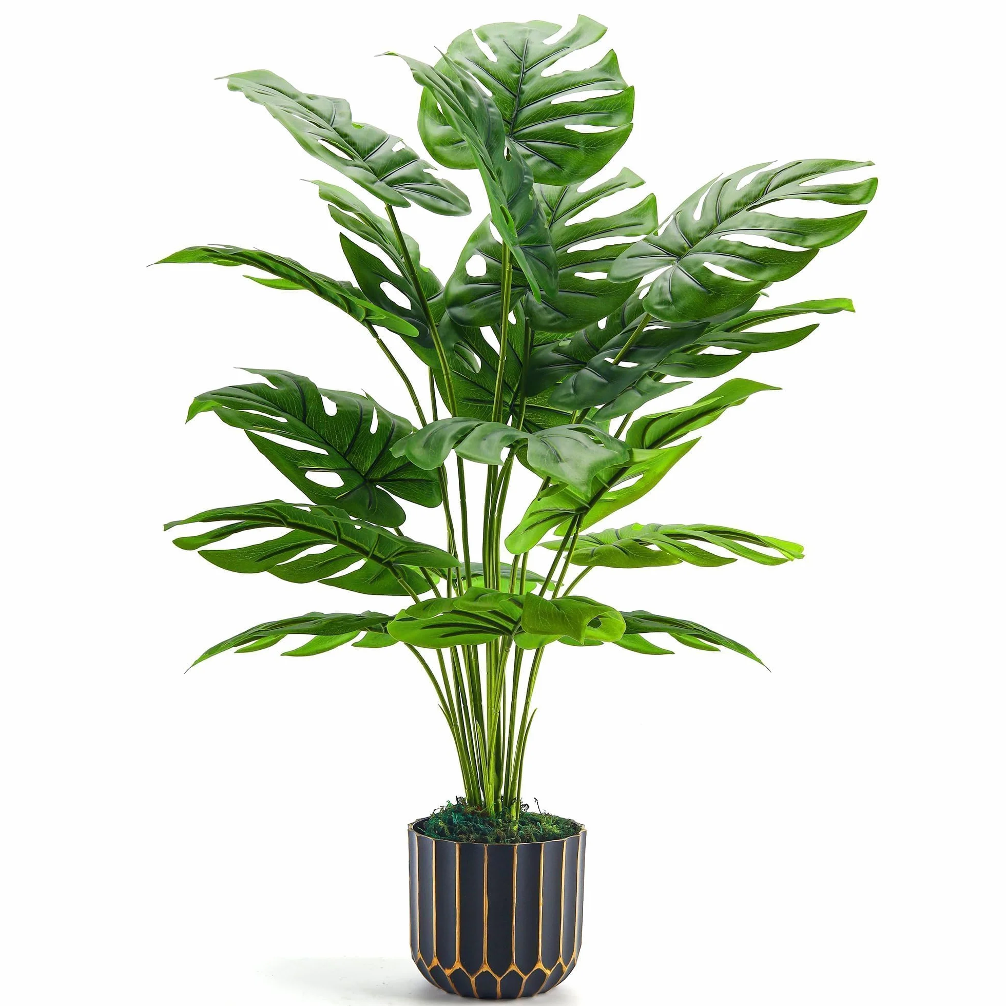 Pianta artificiale Monstera Der Rose 71 cm decorazione casa interni