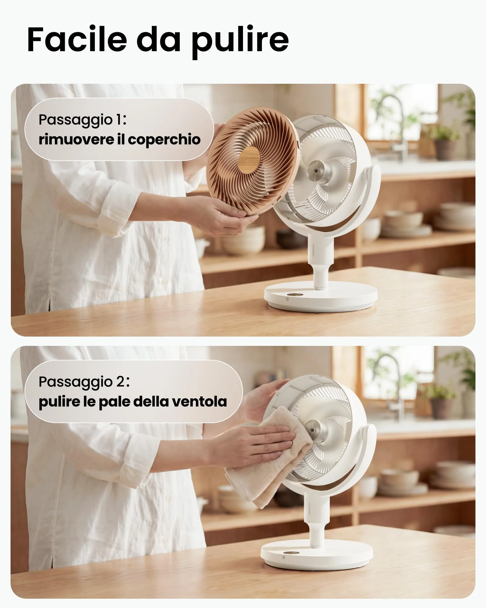SwitchBot Ventilatore a circolazione d'aria a piantana RGB, silenzioso (22 dB) con telecomando, compatibile Matter via Hub, portata 9,15 m³/min, altezza regolabile, 4 modalità, 9 velocità, timer 9 ore