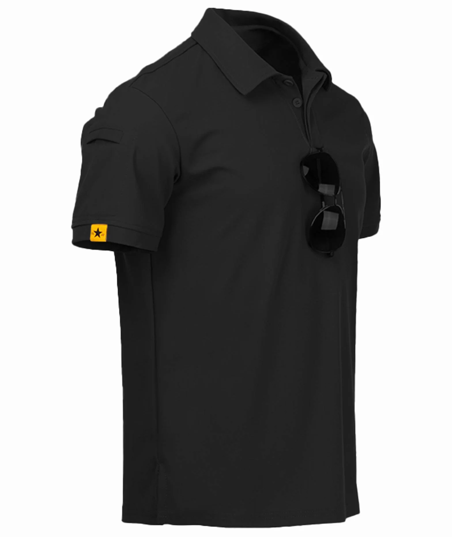 ZITY 5 Pack Polo Uomo Manica Corta Traspirante Asciugatura Rapida Camicia Sportiva Golf Regular Fit