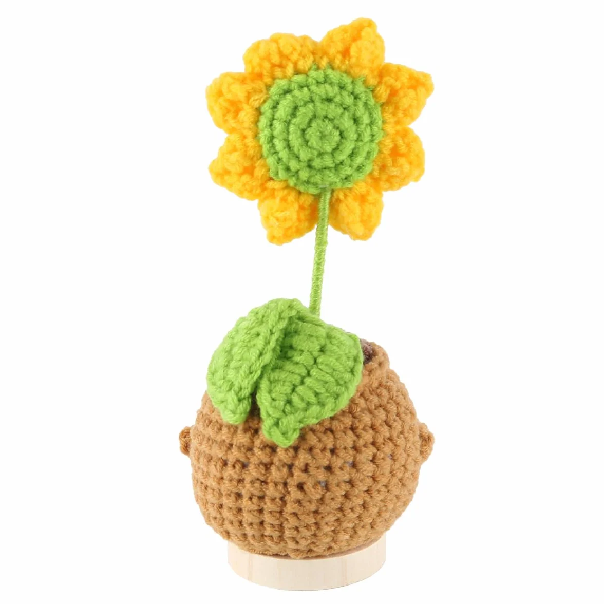 Bambola di girasole fatta a mano all'uncinetto Regalo di ringraziamento per insegnanti, uomini e donne. Regalo di laurea unico per Natale e compleanno, da parte degli studenti.