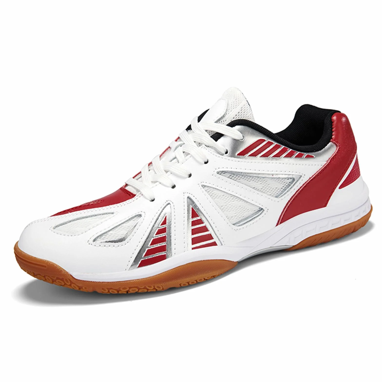 JiuQing Scarpe da Badminton Uomo Donna Leggere Antiscivolo Pallavolo Pickleball Tennis Tavolo Squash