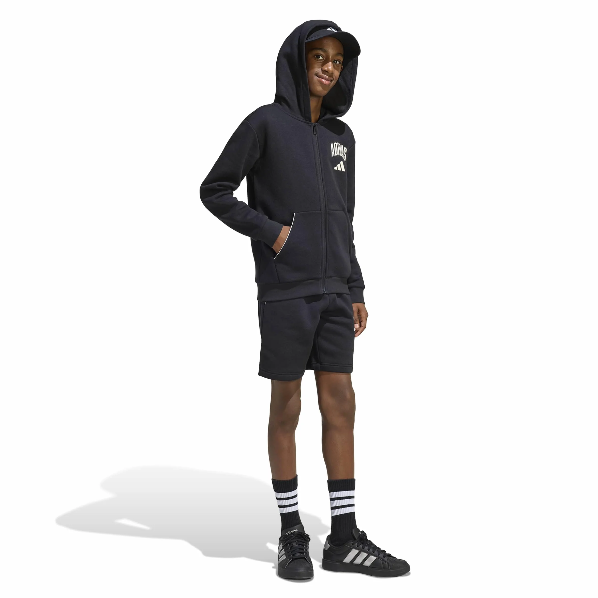 Adidas Seasonals Collegiate Typography Short Pantaloncini Unisex Bambini Ragazzi