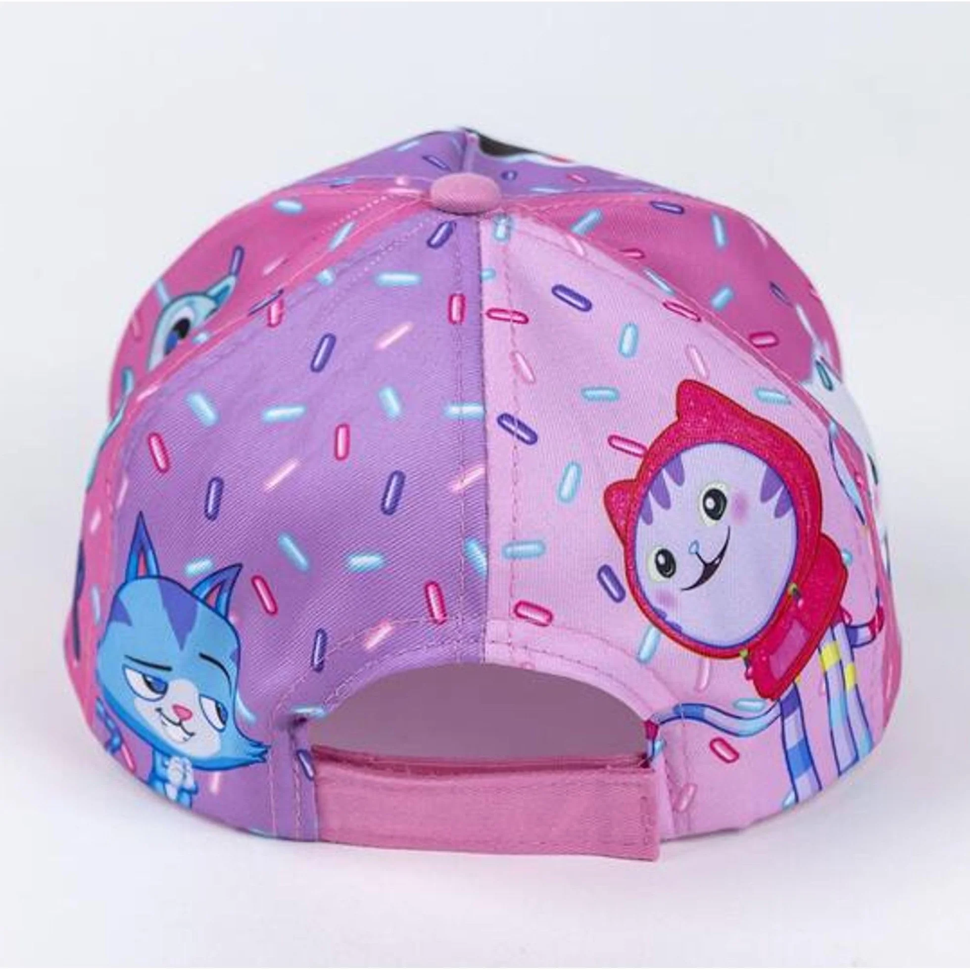 Cappellino per bambini Gabby's Dollhouse visiera rosa viola 53 cm poliestere