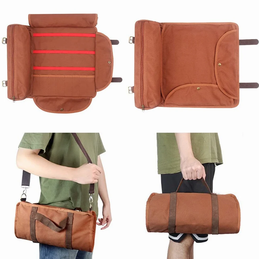 DUEBEL Kit da Barman | Set Professionale di 24 Pezzi per Mixology | con Borsa da Viaggio per Barman e Elegante Supporto in Bambù | Perfetto per Un'esperienza di Miscelazione di Bevande Eccezionale.