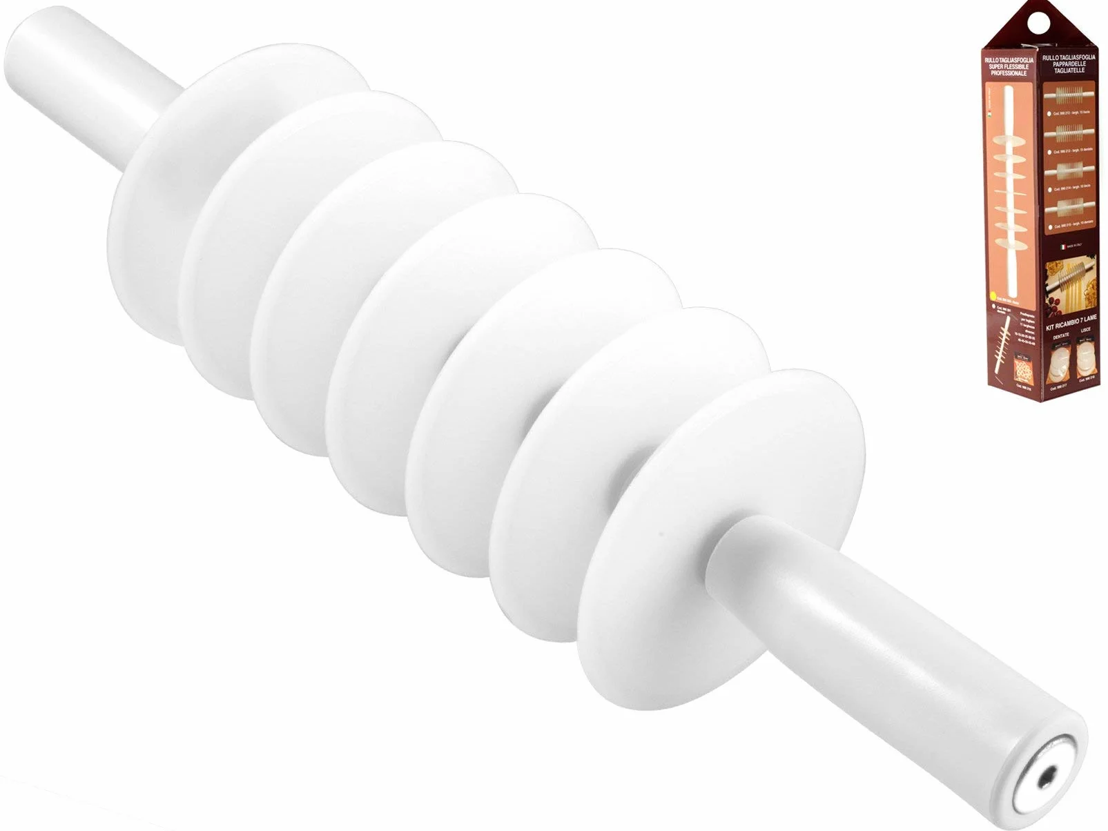 Rullo Tagliapasta per Sfoglia In Pom Lame Lisce Cod. 990200