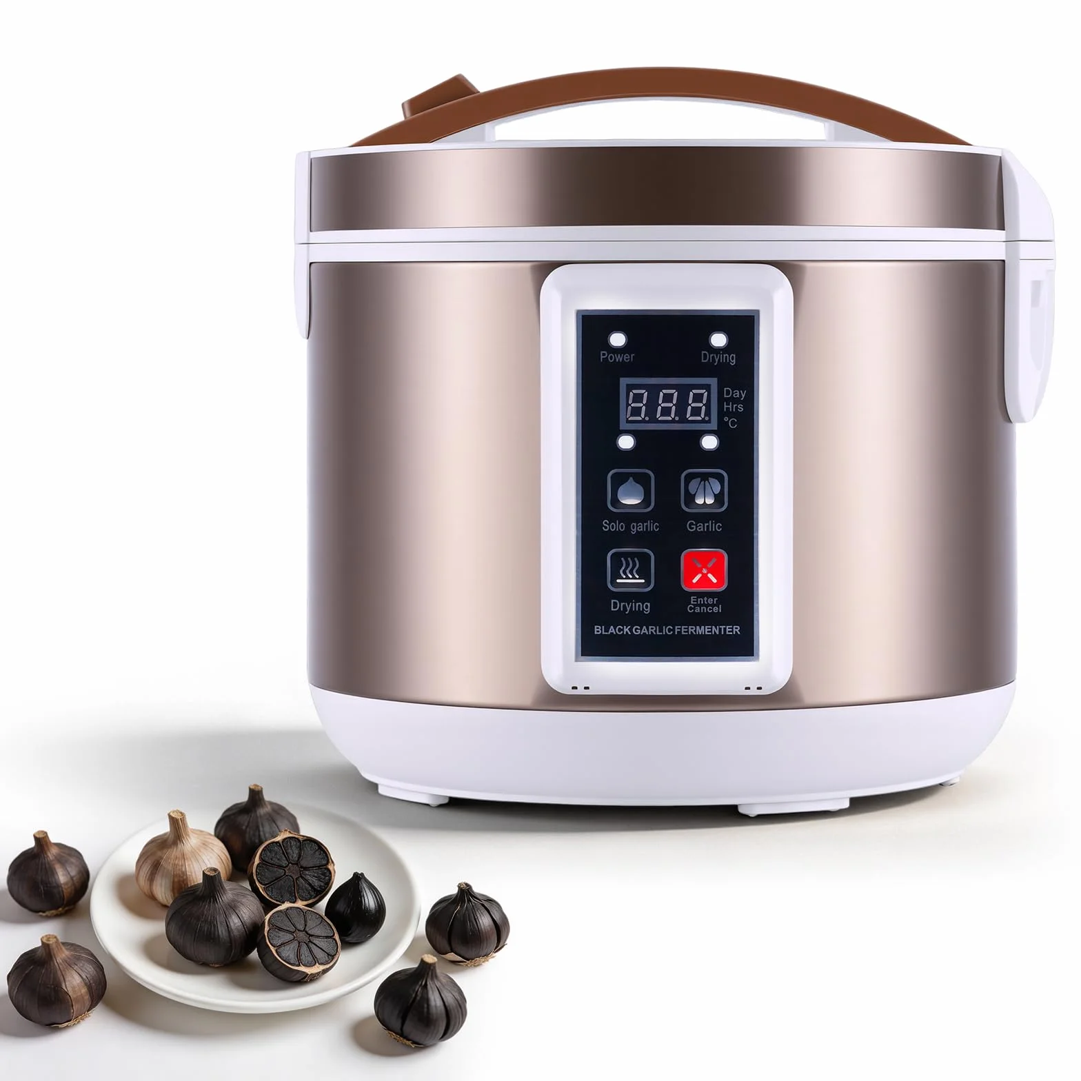 YUCHENGTECH Fermentatore Aglio Nero da 6L Produttore Automatico di Aglio Nero Fermentatore Intelligente per Aglio con Controllo del Tempo e della Temperatura/Controllo Indipendente Dell'essiccazione