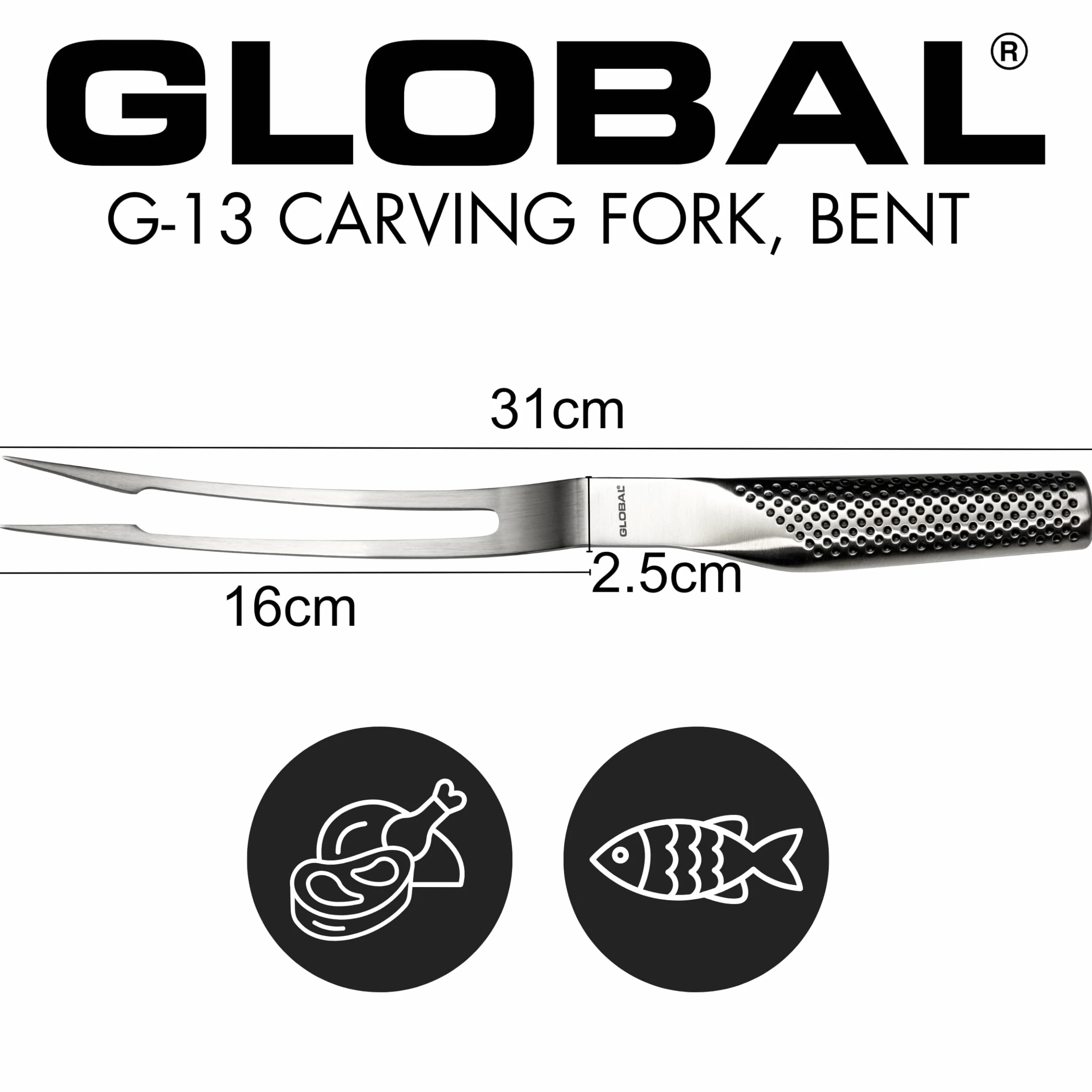 Global G-13 Forchettone per Carne