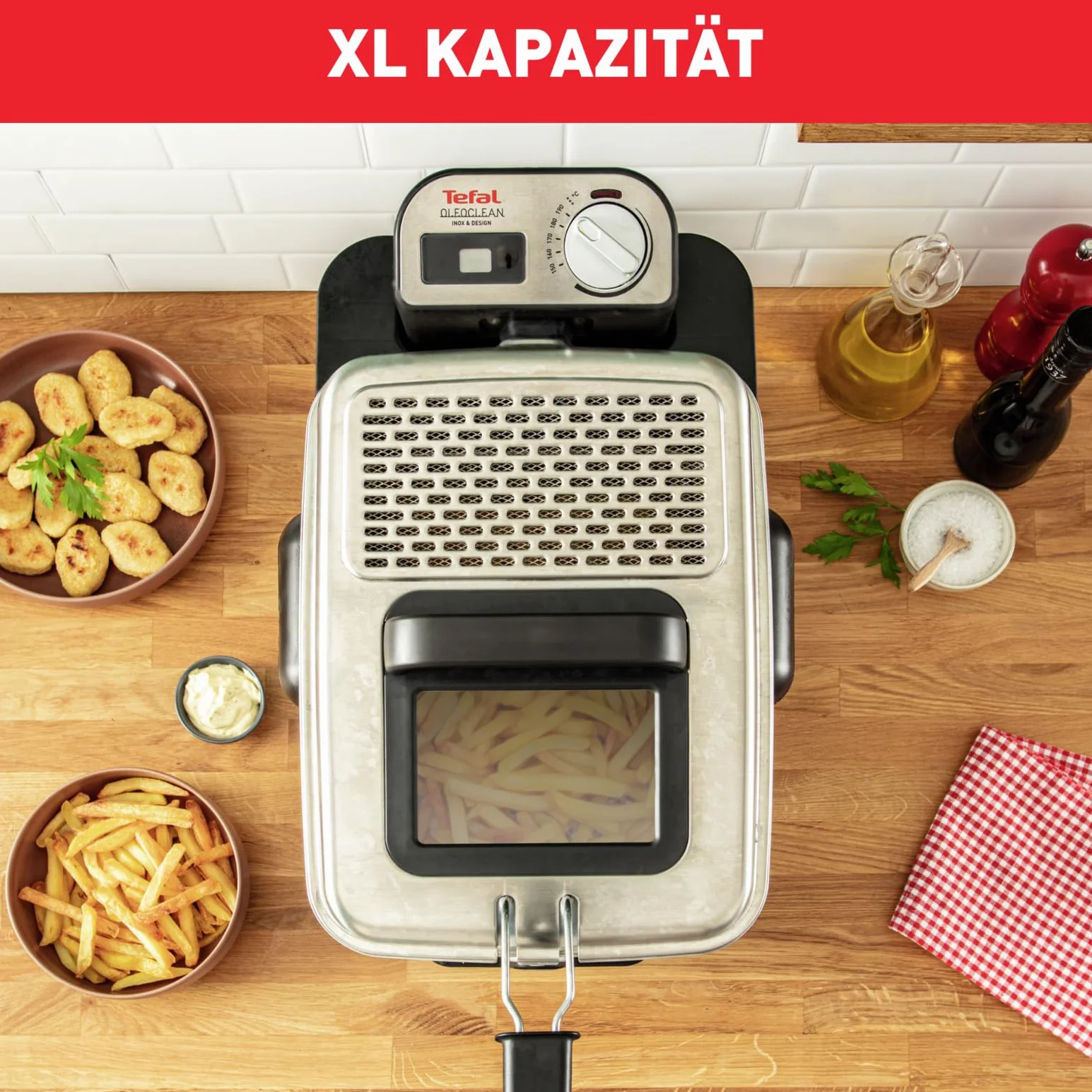 Tefal Fryer Oleoclean Pro Inox & Design (FR8040)
