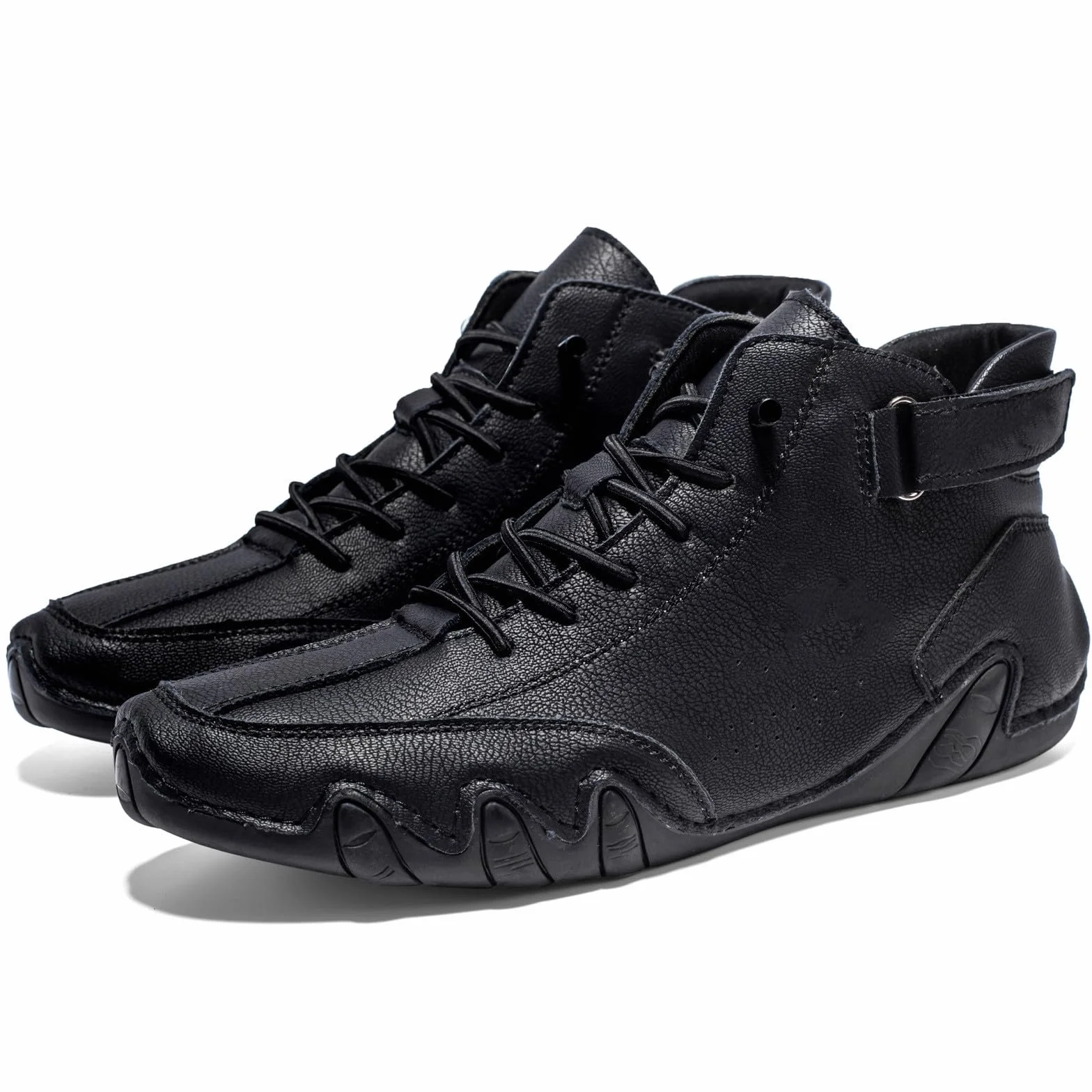 Nevova Scarpe Ortopediche Uomo Senza Lacci Alte Outdoor Nero