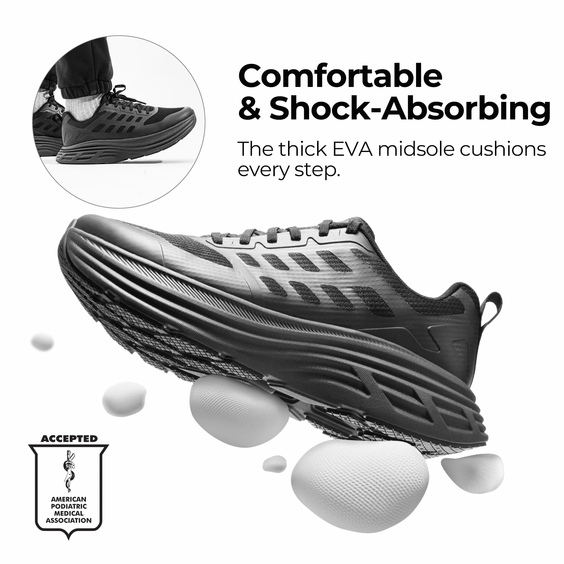 NORTIV 8 Scarpe da Ginnastica da Uomo Scarpe da Corsa Scarpe Sportive da Trekking Leggere e Traspiranti a Mani Libere