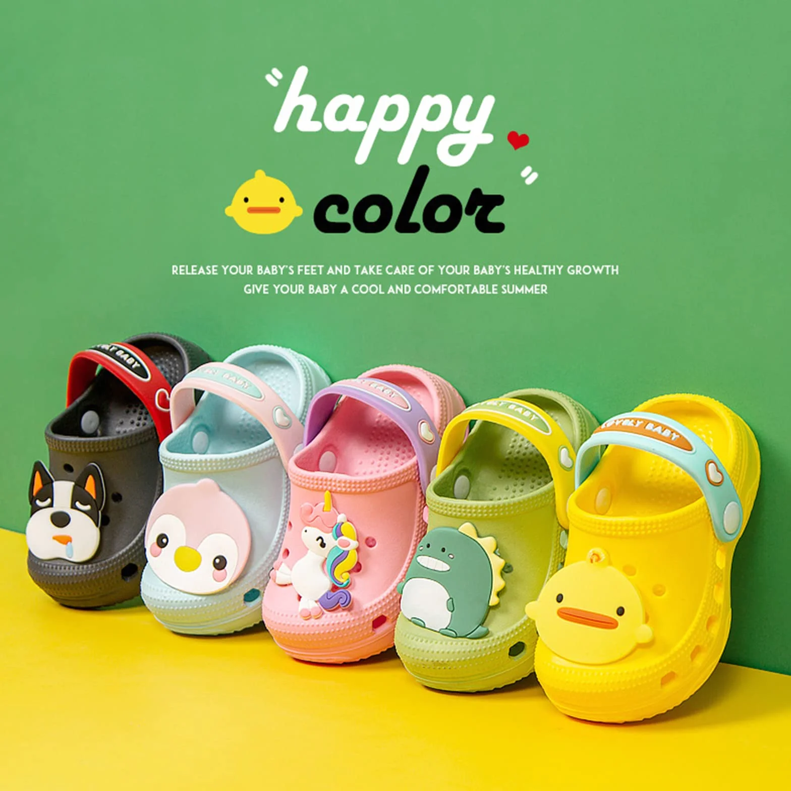 Zoccoli Sabot Bambini Antiscivolo Scarpe da Giardino Estate Sandali Spiaggia 21-29 EU