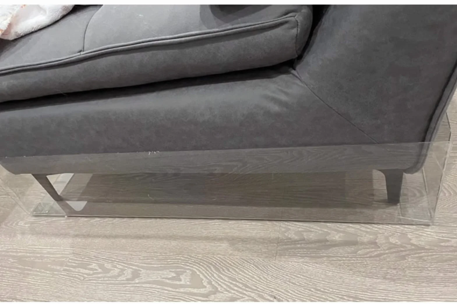 blocco sotto il divano letto, Barriera for fessure sotto il letto e il divano in PVC for animali domestici, lunghezza 80/100/120 cm, altezza 5-30 cm(L 80cm,H 30cm)