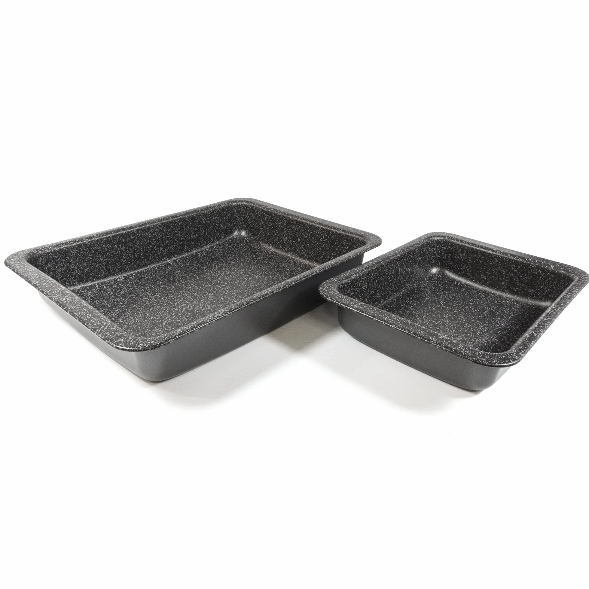 ALLUFLON Set 2 Lasagnere Vesuvia, 34x25 cm e 24x18 cm, Alluminio