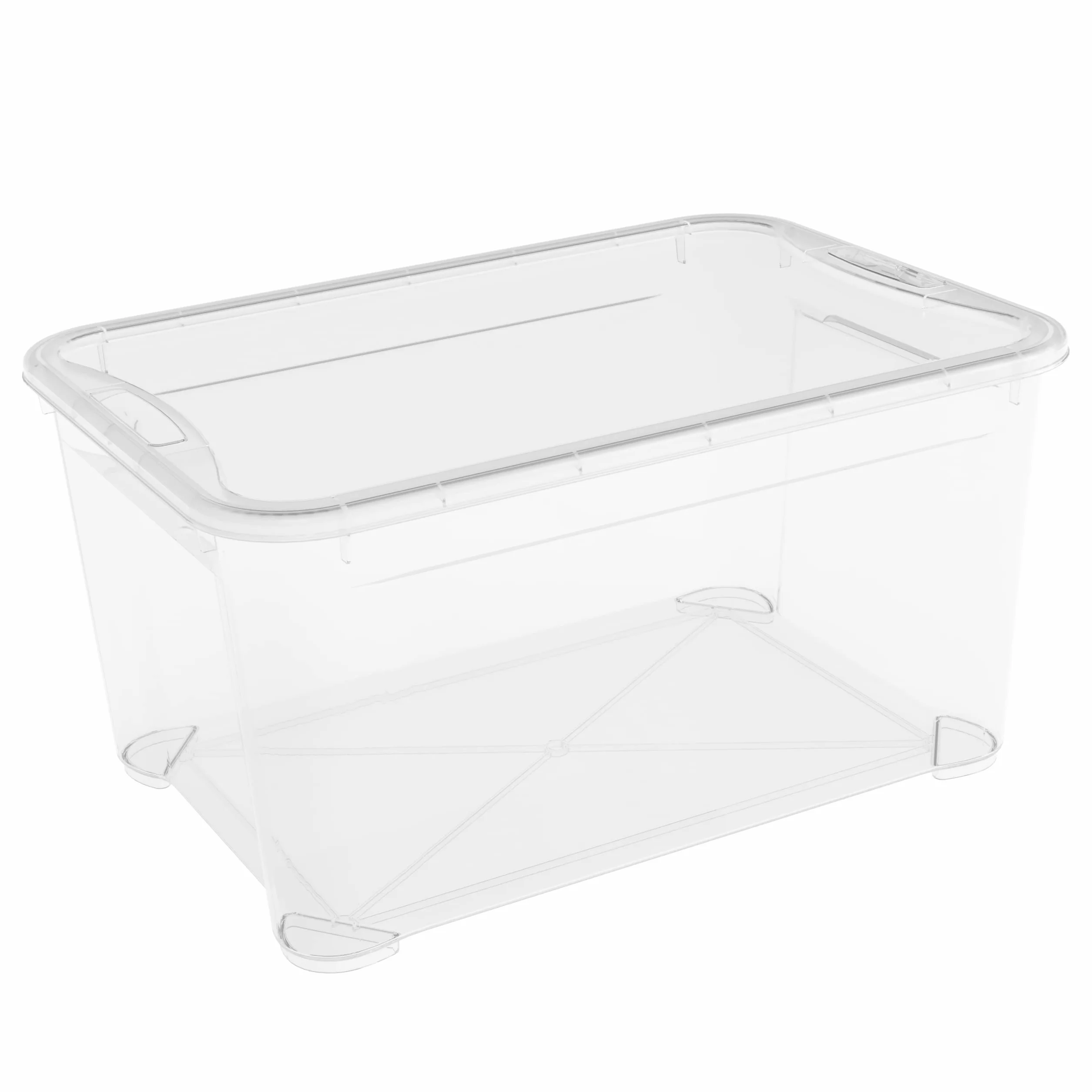 Keter T Box L 5 Set Contenitori in Plastica Trasparenti 47 L 55x39x28H cm