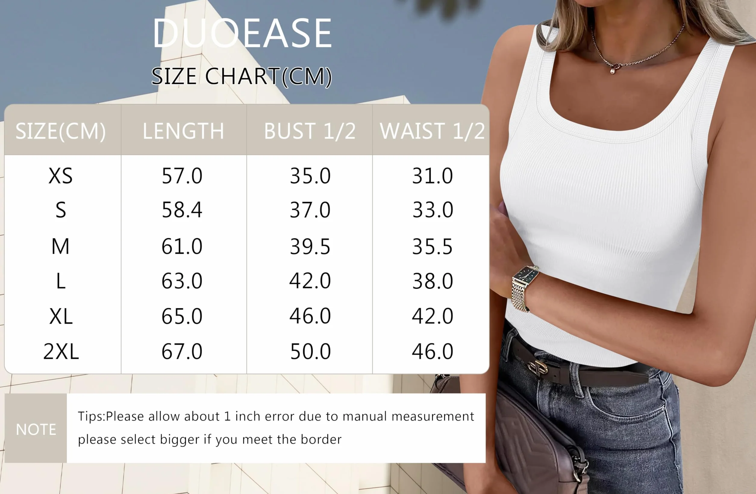 DUOEASE Canotta Donna Estiva Girocollo Slim Fit Top Donna Elegante Senza Maniche Canottiera Tinta Unita Sexy