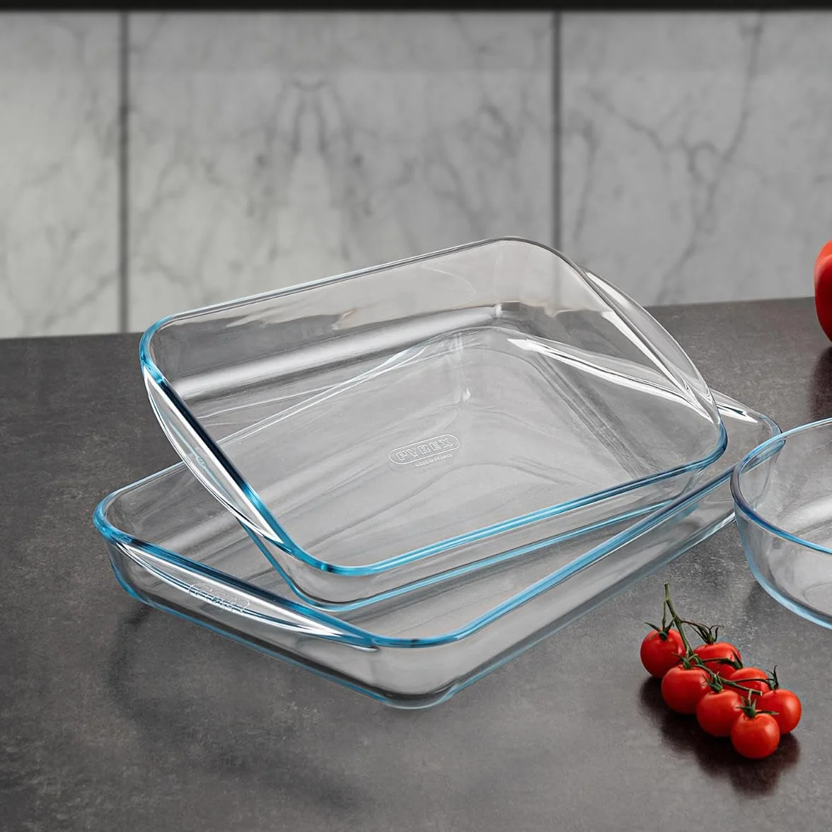 Pyrex Tostapane rettangolare in vetro, 40x27cm