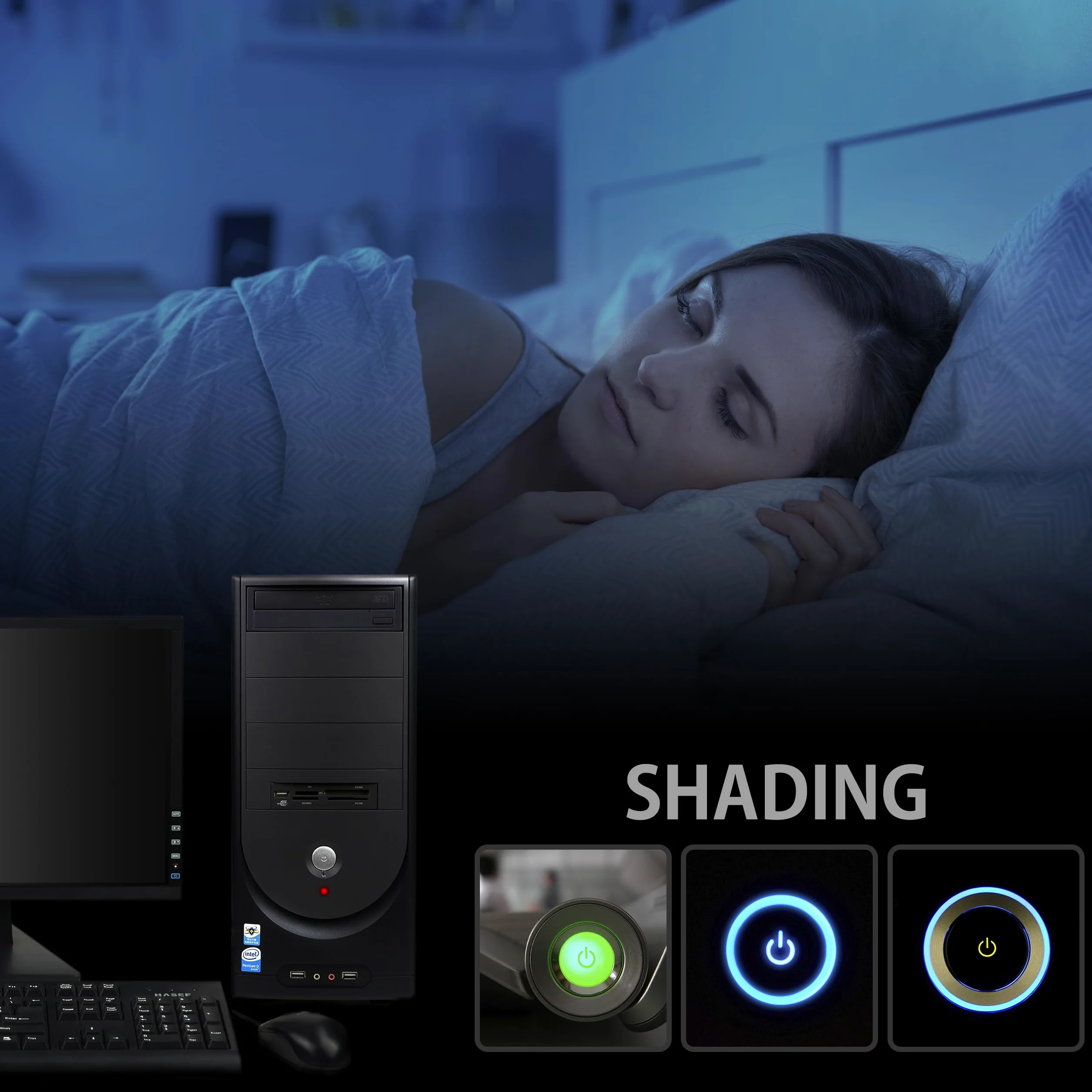 Incutex 104x adesivi per coprire le luci LED per router, dispositivi elettronici, elettrodomestici casalinghi offusca casalinghi, Offusca e blocca il 80% della luce.