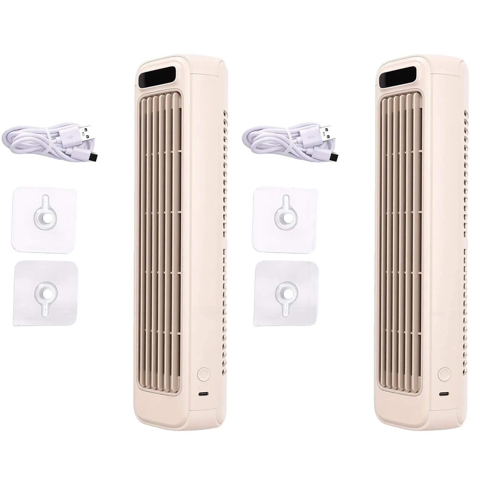 Ventilatore a Torre per Condizionatore Portatile | Ricarica USB touch LED a 3 velocità, raffreddamento evaporativo senza lama, scrivania da ufficio in camera da letto