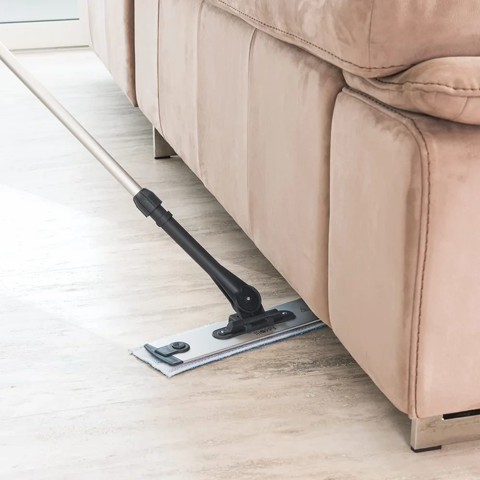 Polti Moppy Black Premium, Lavapavimenti a Vapore Senza Cavo, per tutti i Pavimenti e le Superfici Verticali Lavabili, Potenza 1500 W, Capacità Serbatoio 0,7 L, Extra Panni in Dotazione, Nero