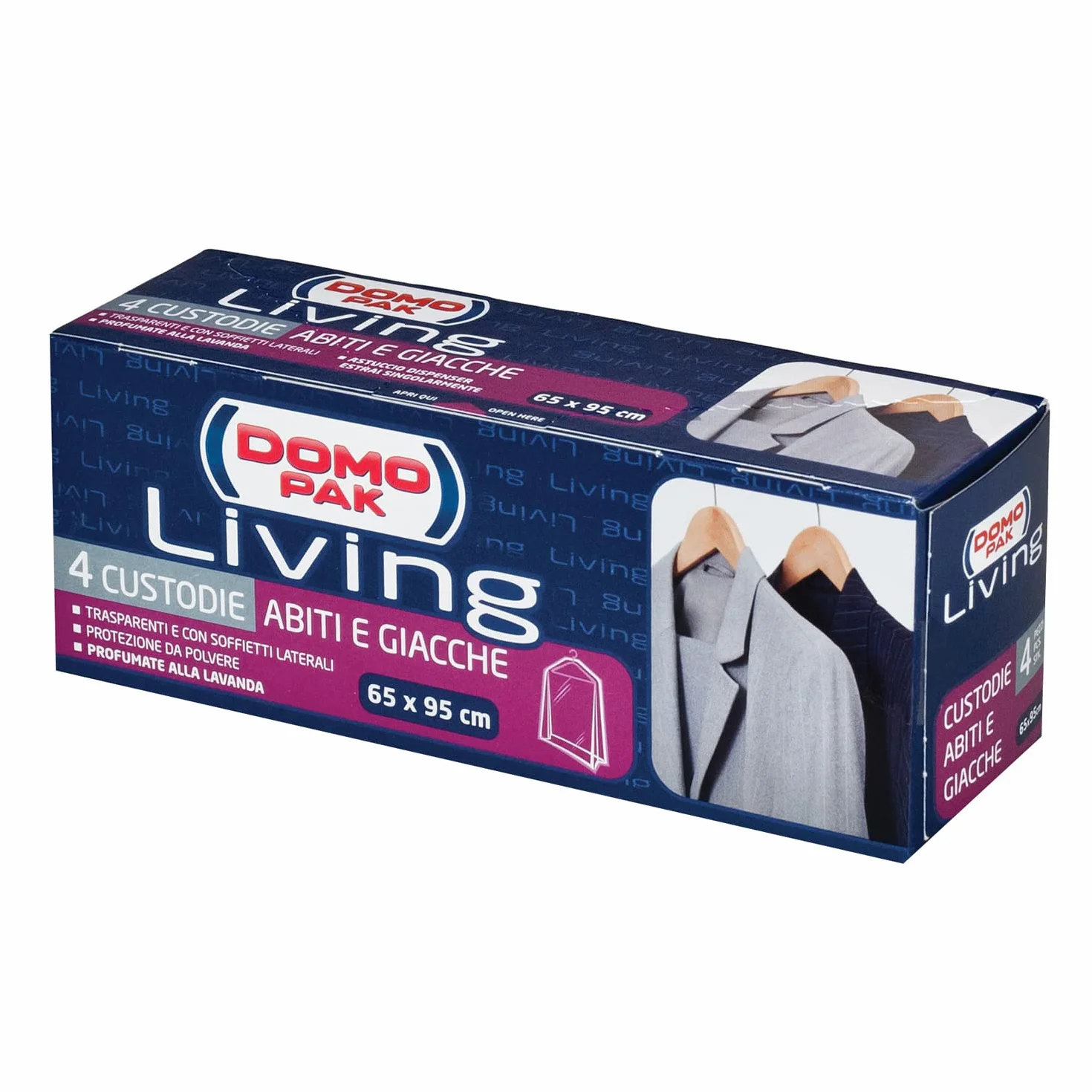 DOMOPAK LIVING ABITI E GIACCHE 4 PEZZI