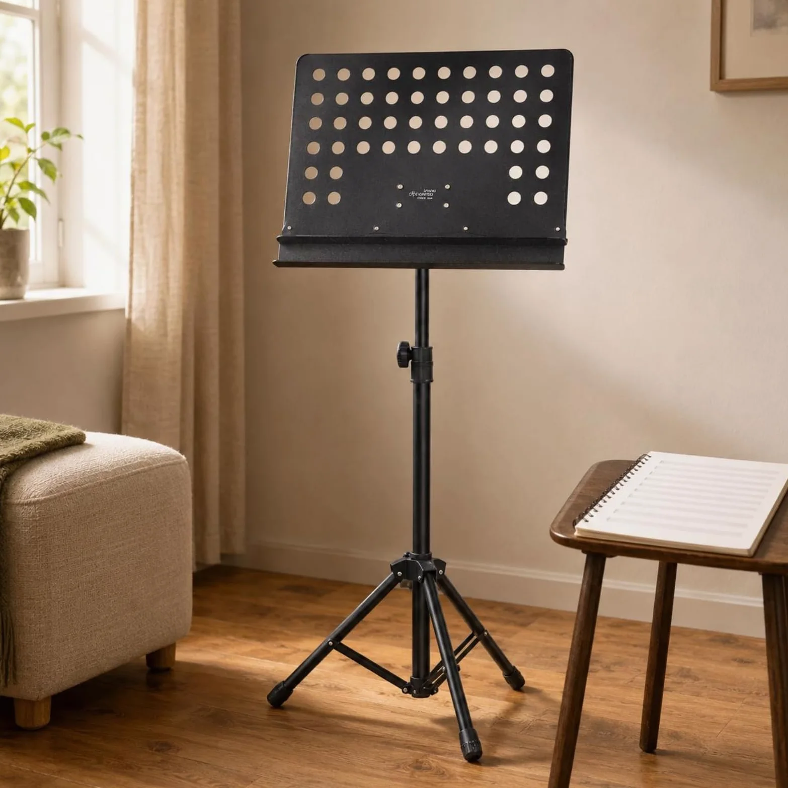 Supporto per Spartiti Regolabile Inclinato Attrezzatura Musicale, 1.7 Metri, Modello Ispessito Per Direttore D Orchestra Smerigliato