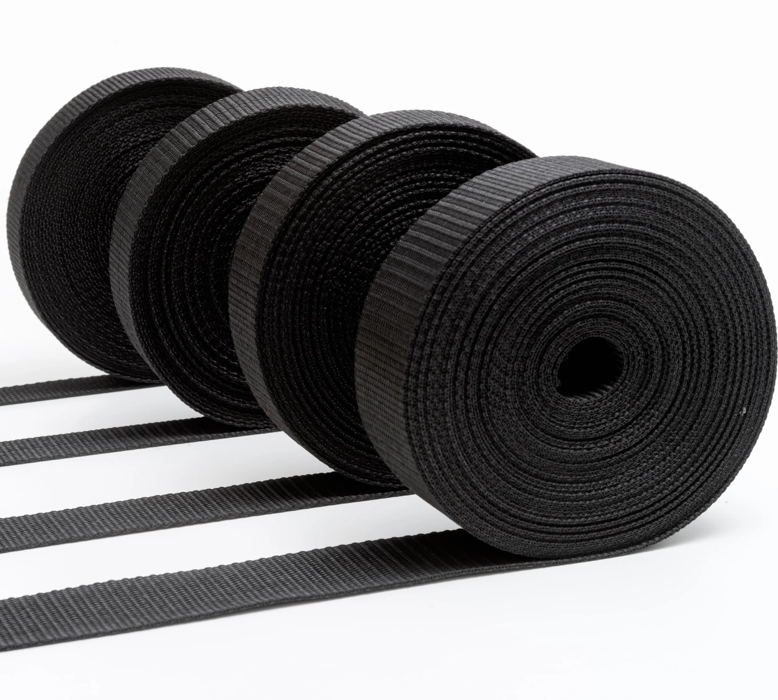 IPEA Cinghia Rigida in Nylon 10 Metri – Corda Cinturino Multiuso 20/25/30/40 mm Nero
