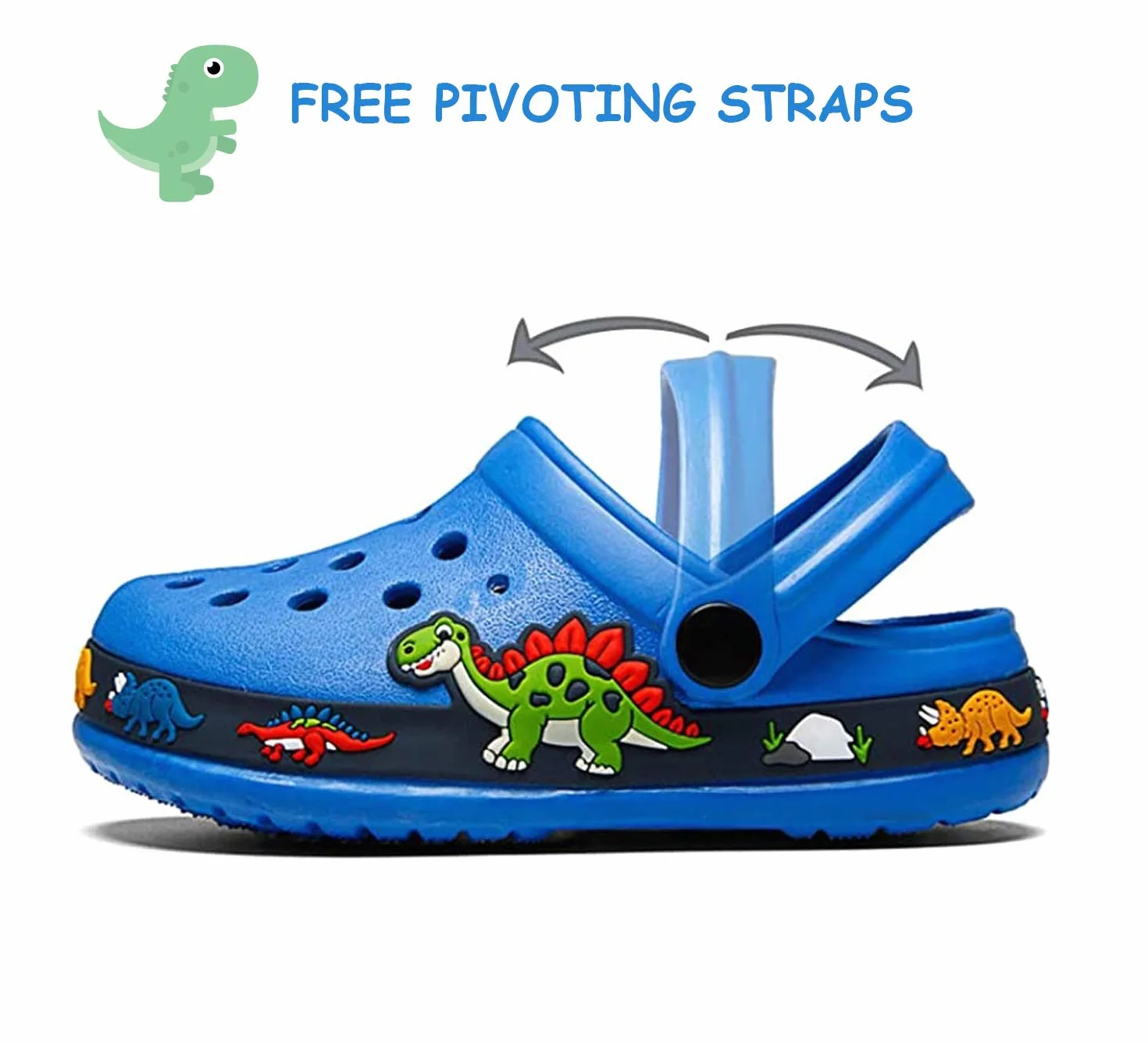 DRECAGE Zoccoli Unisex-Bambini Pantofole A Casa Scarpe delle Pantofole per Ragazzi delle Ragazze, Eva Clogs da Giardino in Gomma