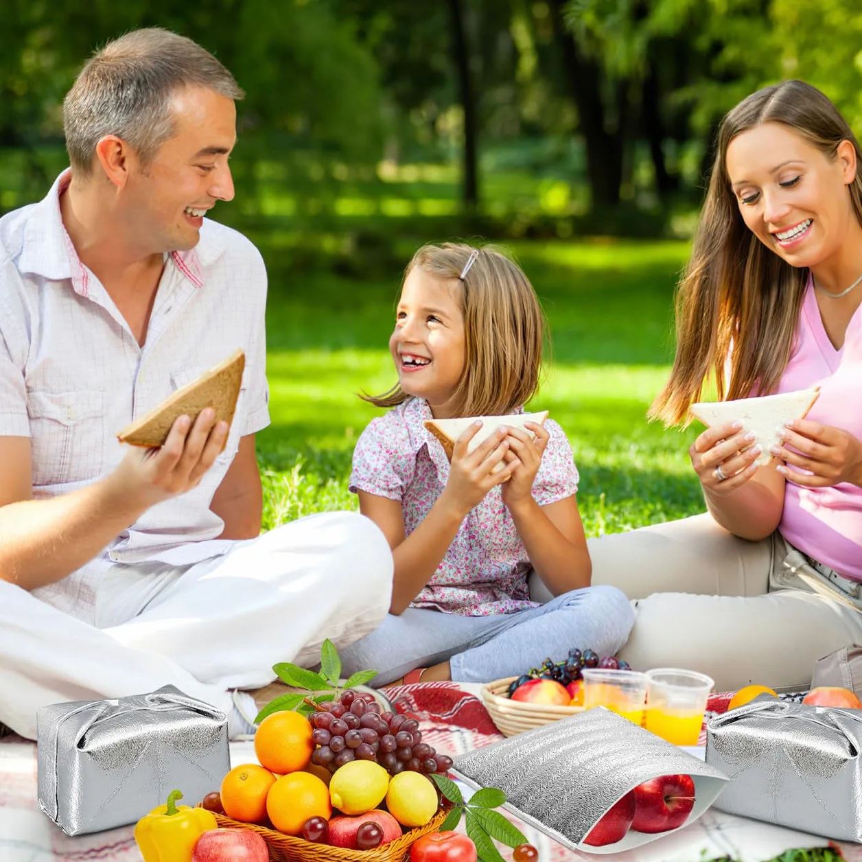 20 sacchetti in alluminio isolati per alimenti e antistrappo per frutta e frutta e