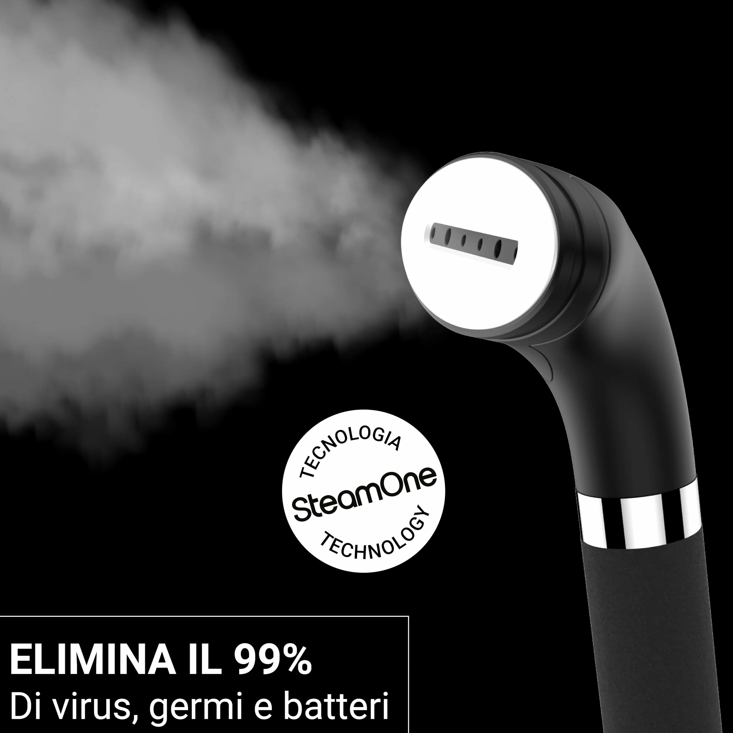 STEAMONE - Vaporizzatore verticale 2300 W 50 g/min - Ferro da stiro verticale 2 litri - Cavo da 2 m - Rimuove il 99,99% delle impurità - Pronto in 35 secondi - Compatto, potente, autonomo - EUES200BV2