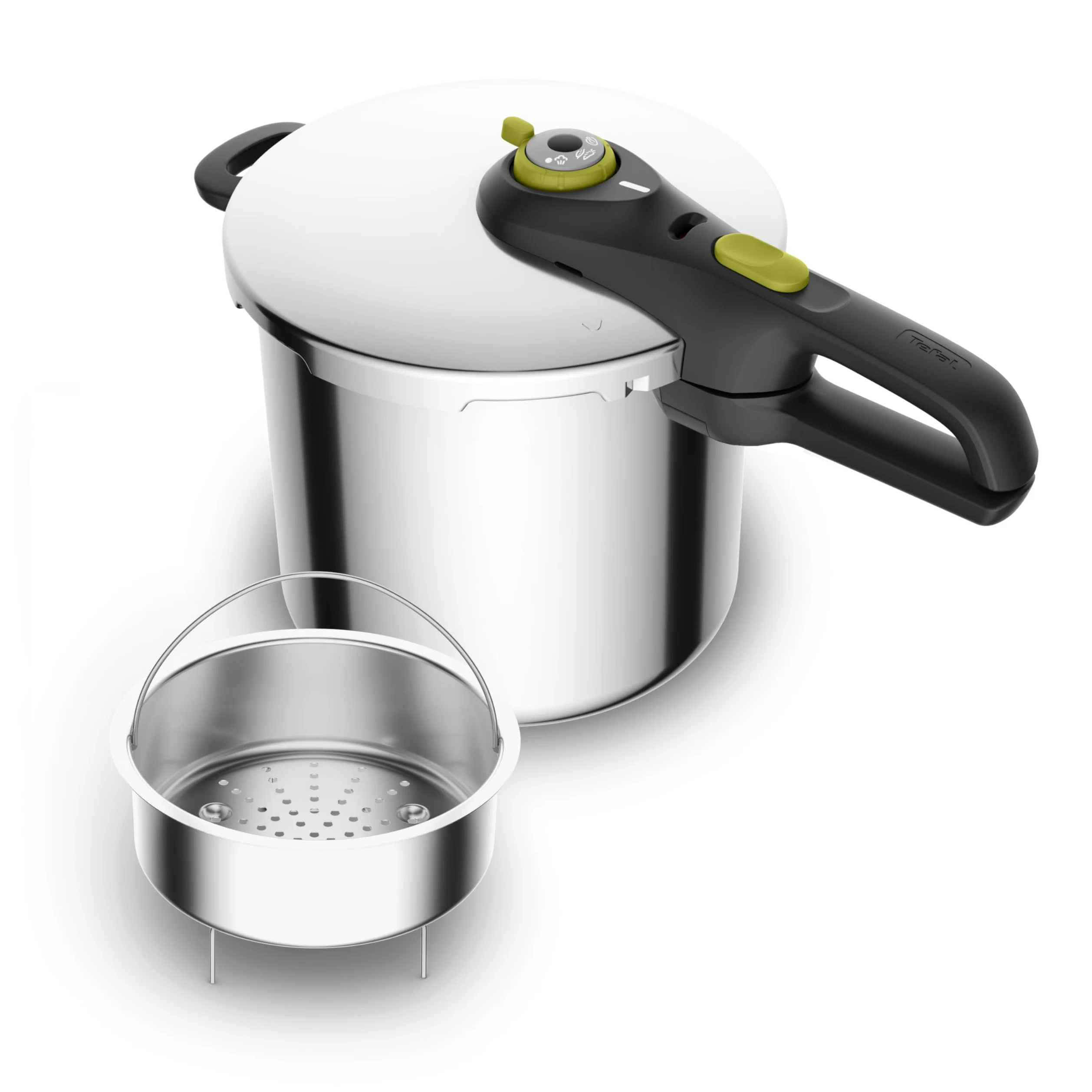 Tefal Secure Neo 8L, Pentola in acciaio inossidabile, per 5-8 persone, Risultati rapidi, Qualità al giusto prezzo, P2534449