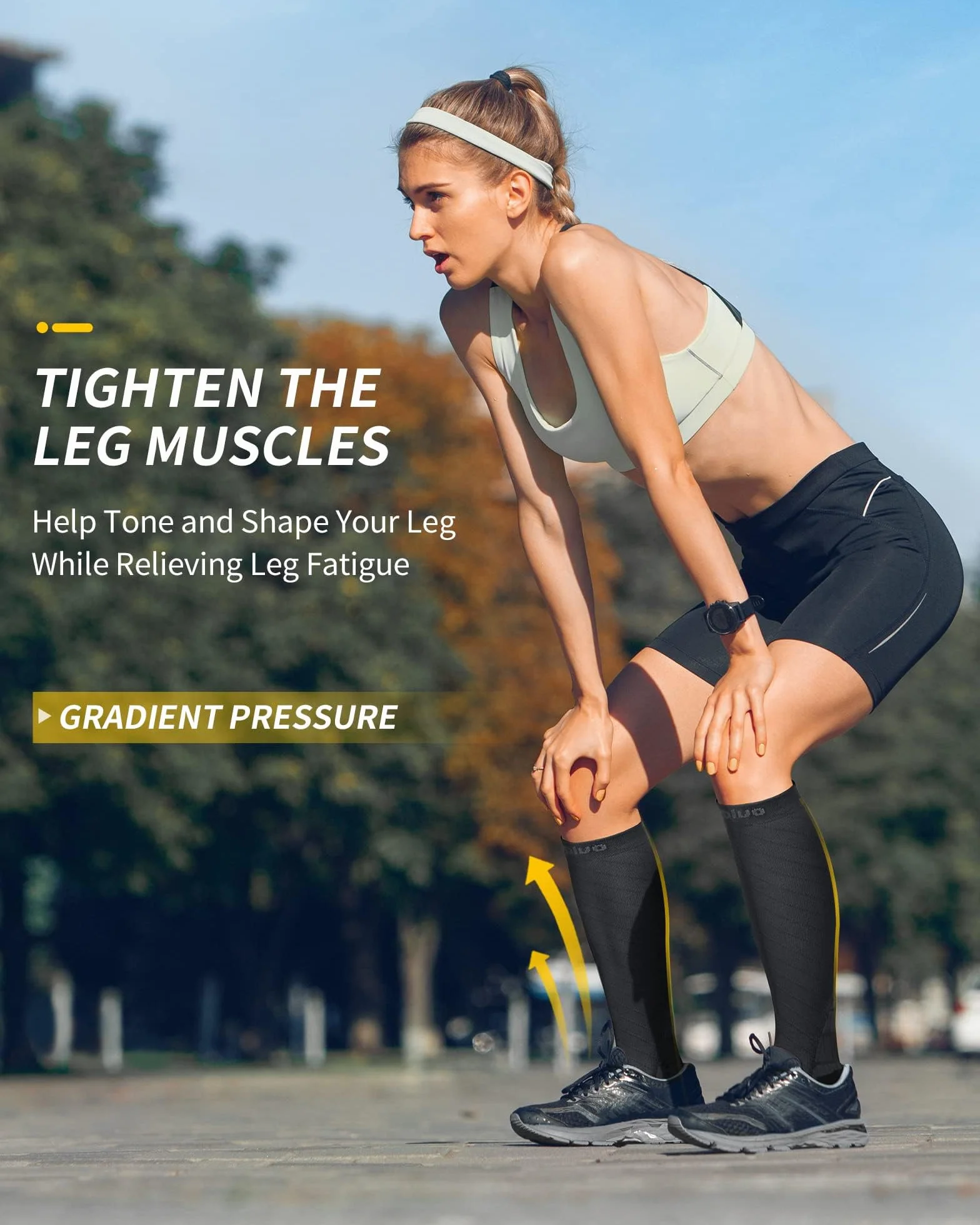 CAMBIVO Calze Compressione Graduata 20-30 mmHg Donna Uomo Sport Corsa Recupero Antitrombo