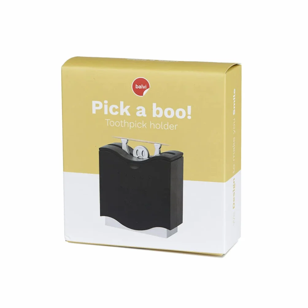 Balvi Pick a boo! Porta Stuzzicadenti z Dispenserem Mechanicznym